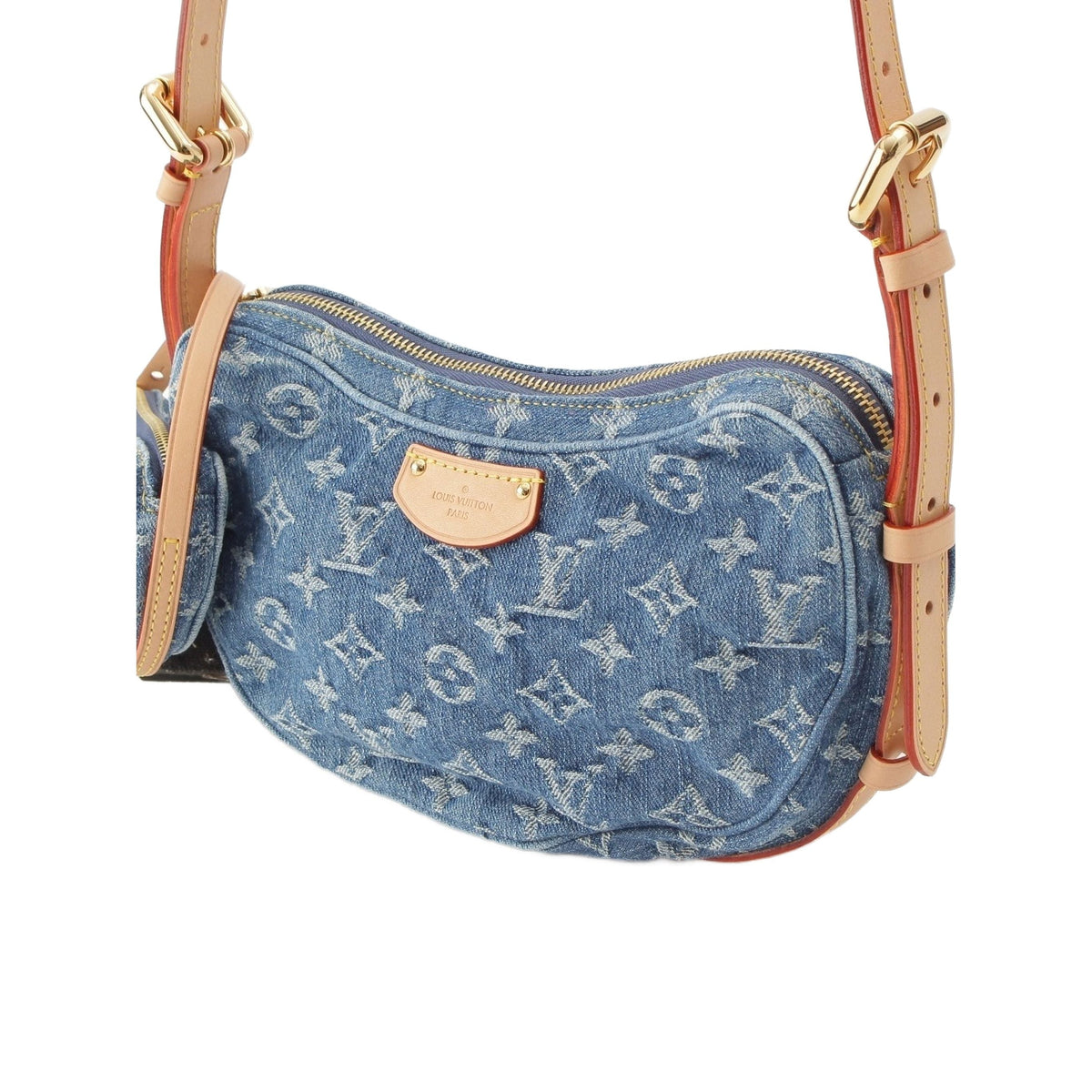 Louis Vuitton Monogram Denim Croissant MM — Blue