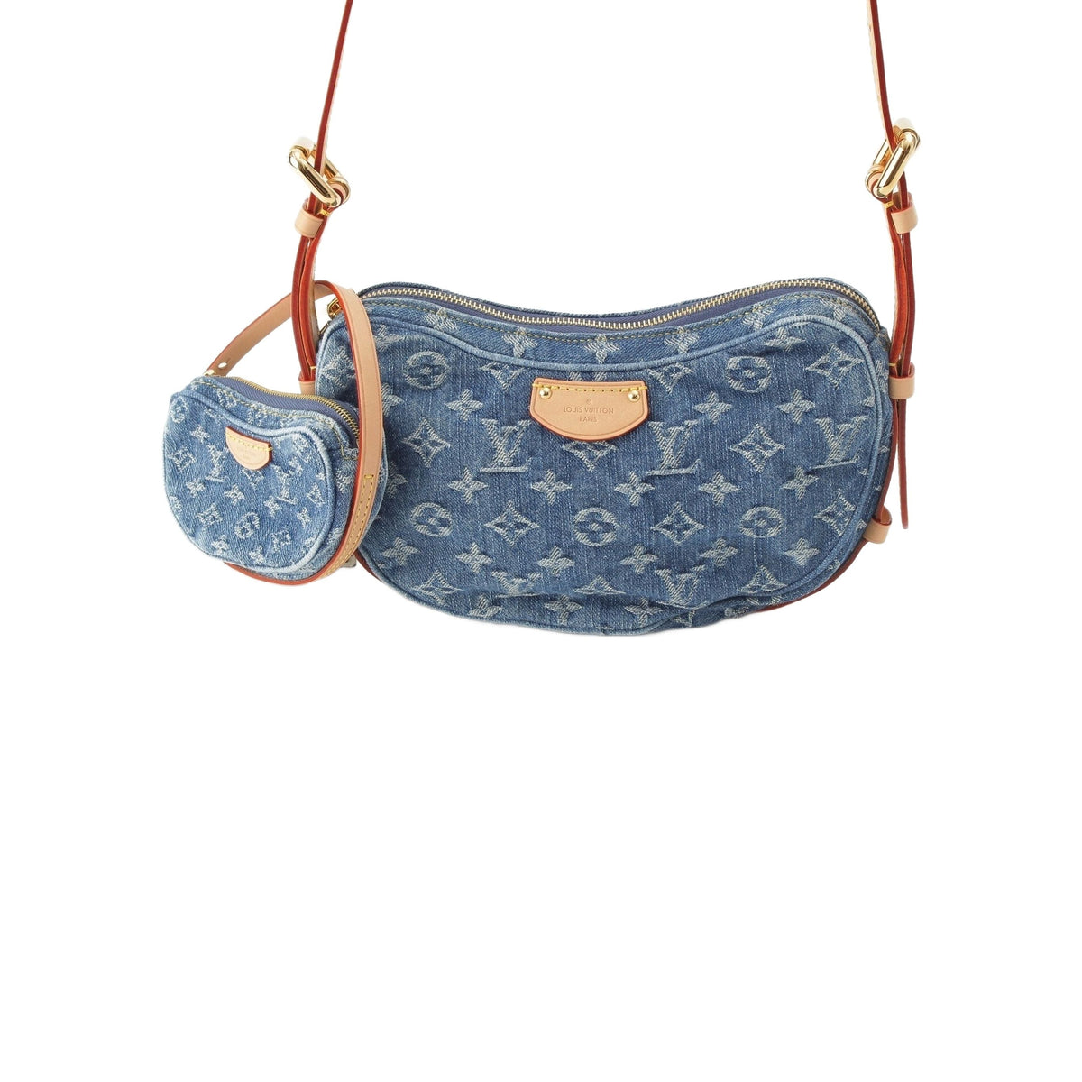 Louis Vuitton Monogram Denim Croissant MM — Blue