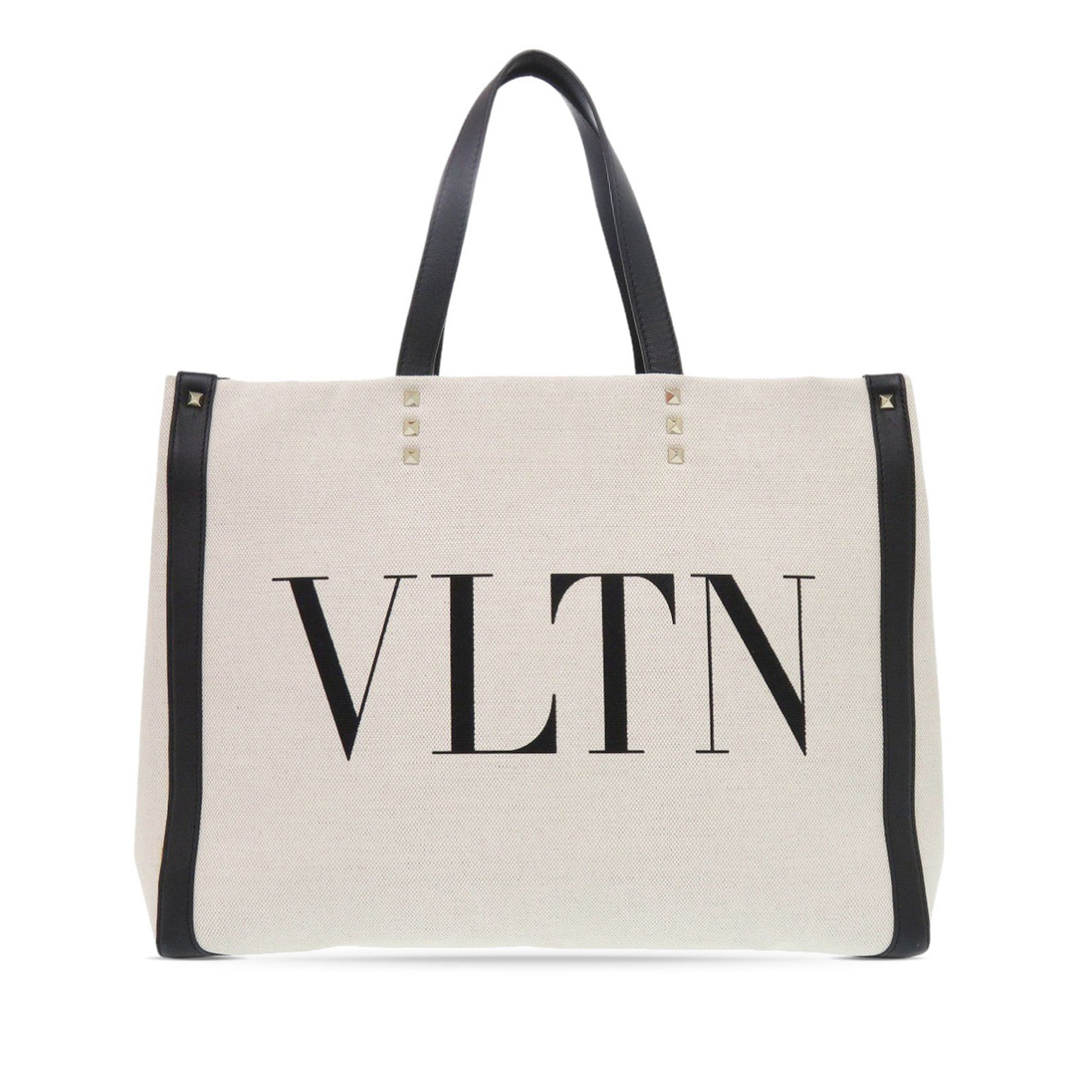 Medium Canvas Rockstud VLTN Tote