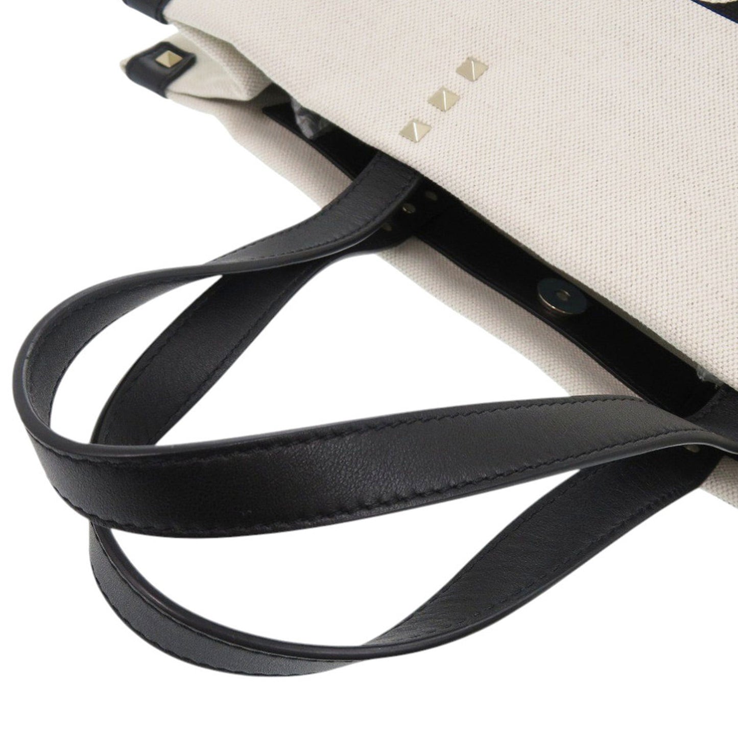 Medium Canvas Rockstud VLTN Tote