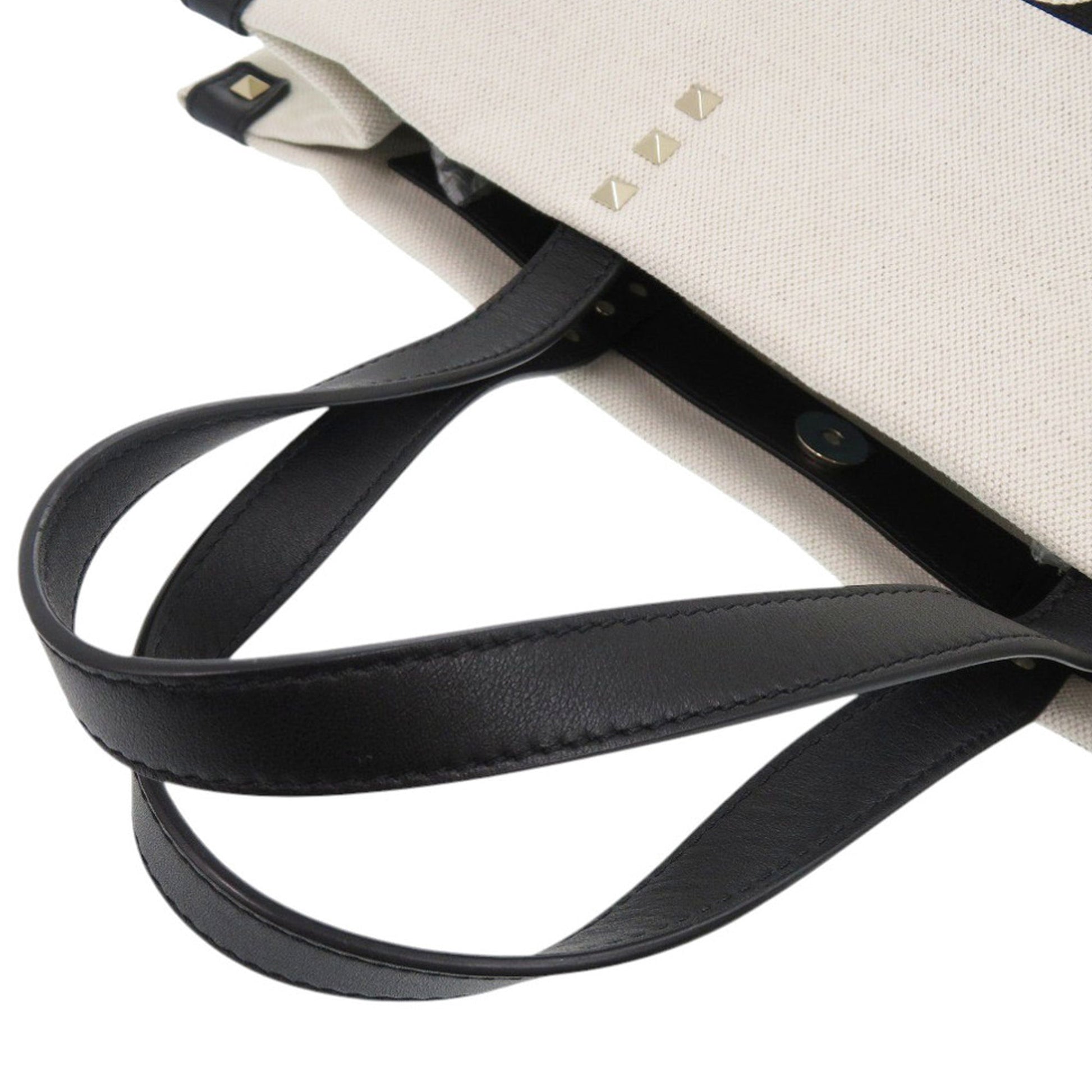 Medium Canvas Rockstud VLTN Tote