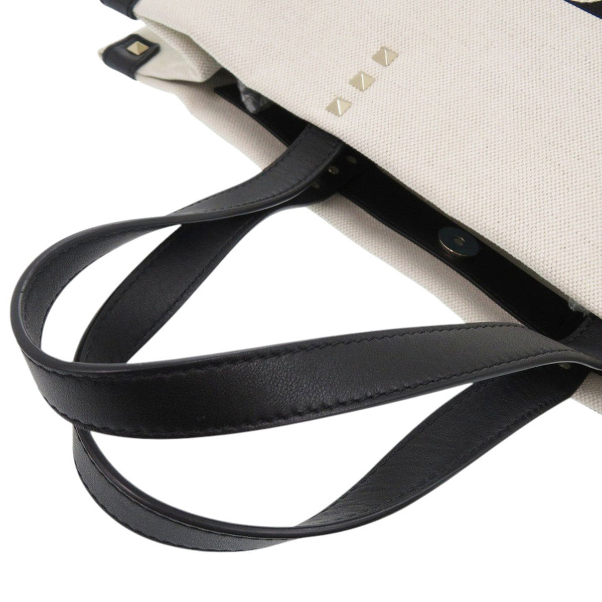 Valentino Medium Canvas Rockstud VLTN Tote
