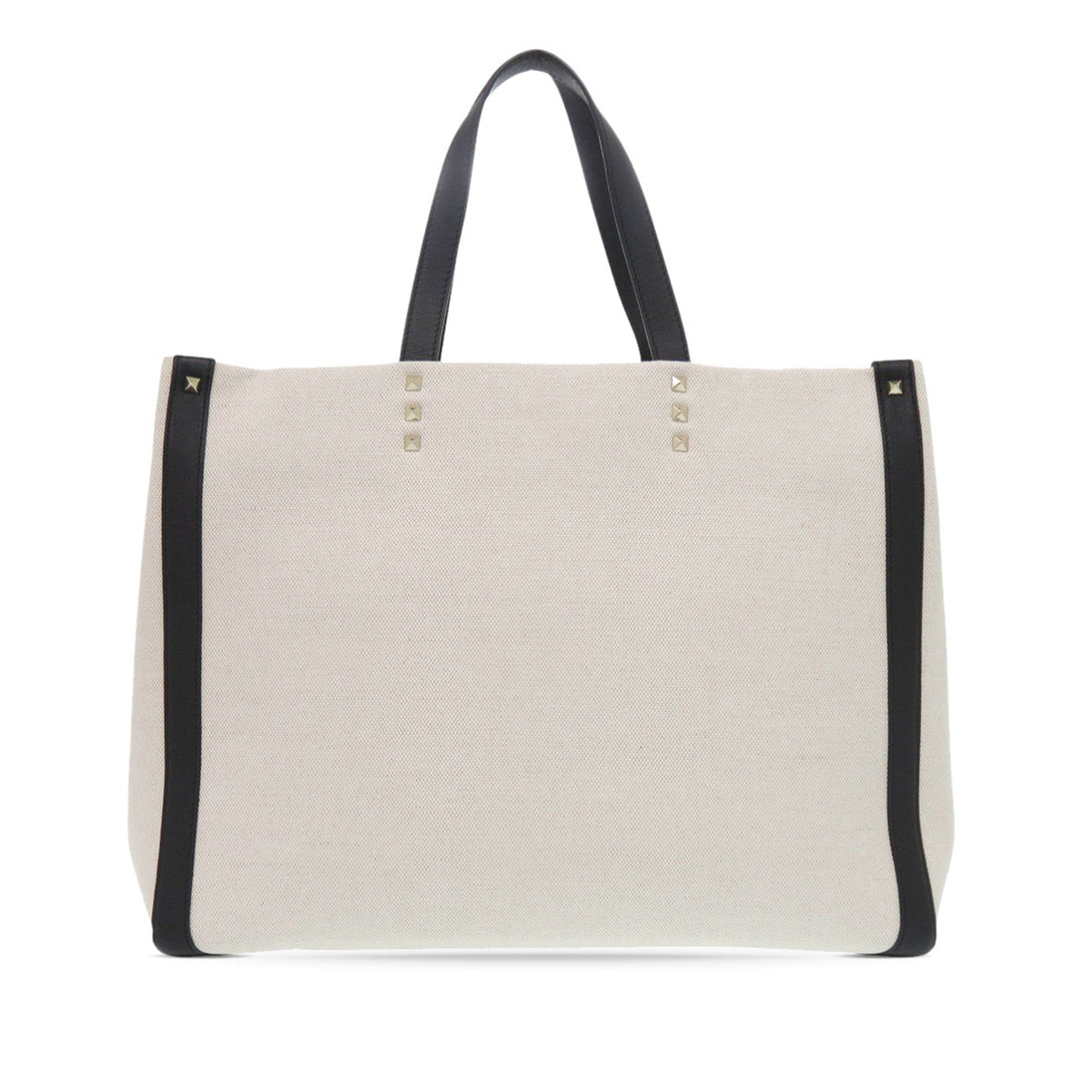 Valentino Medium Canvas Rockstud VLTN Tote
