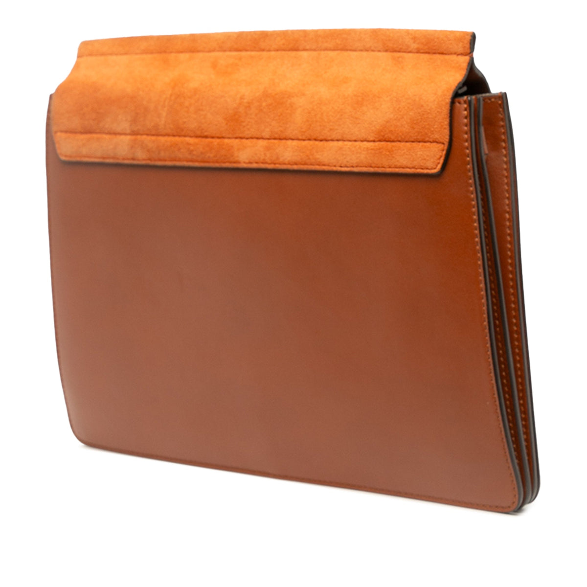 Chloé Medium Calfskin and Suede Faye Crossbody — Brown