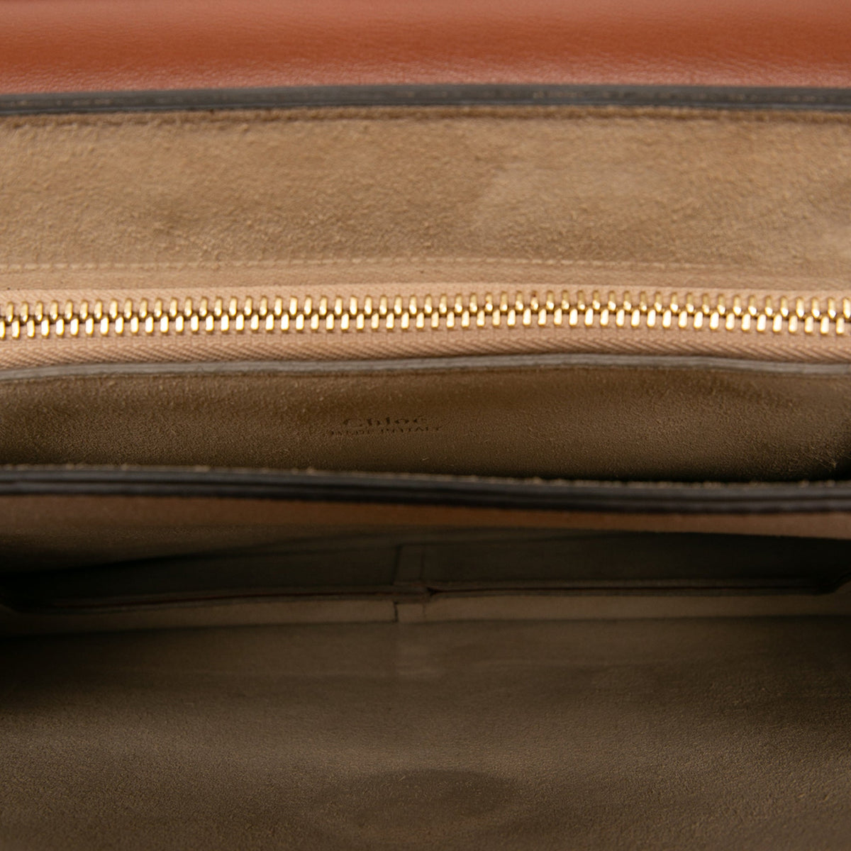 Chloé Medium Calfskin and Suede Faye Crossbody — Brown
