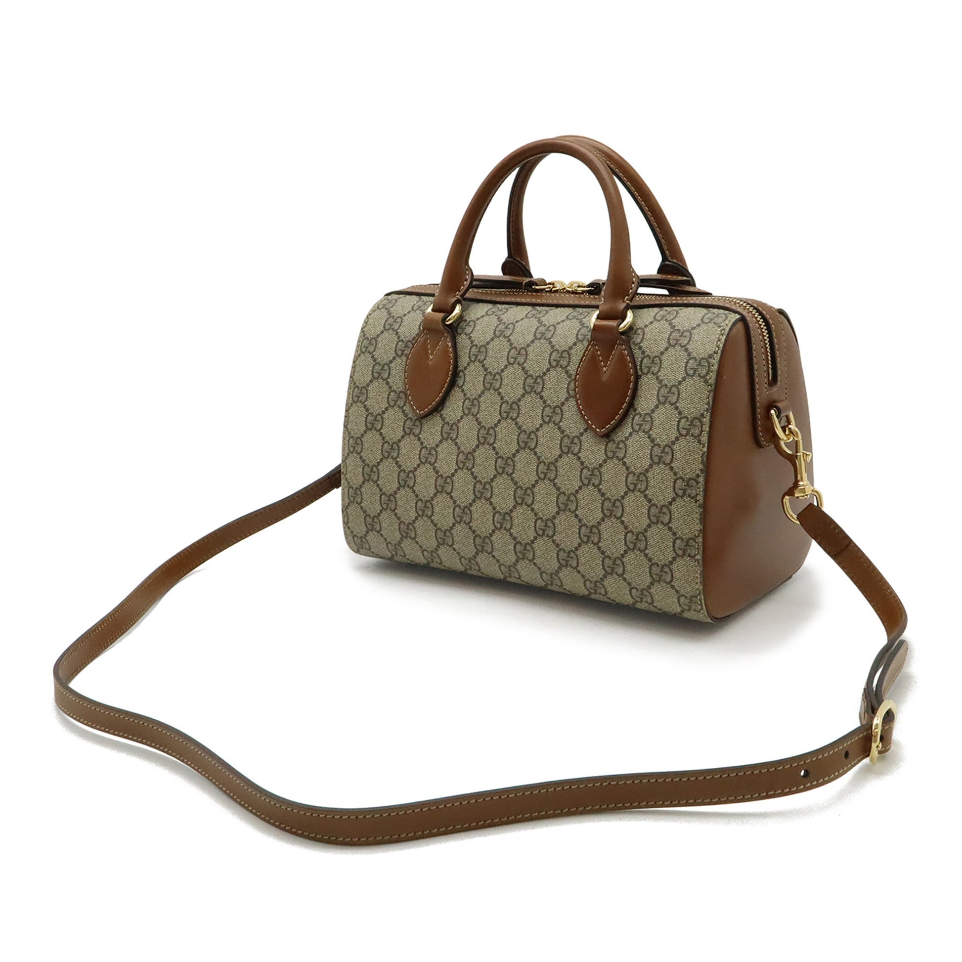 Gucci Small GG Supreme Boston Bag