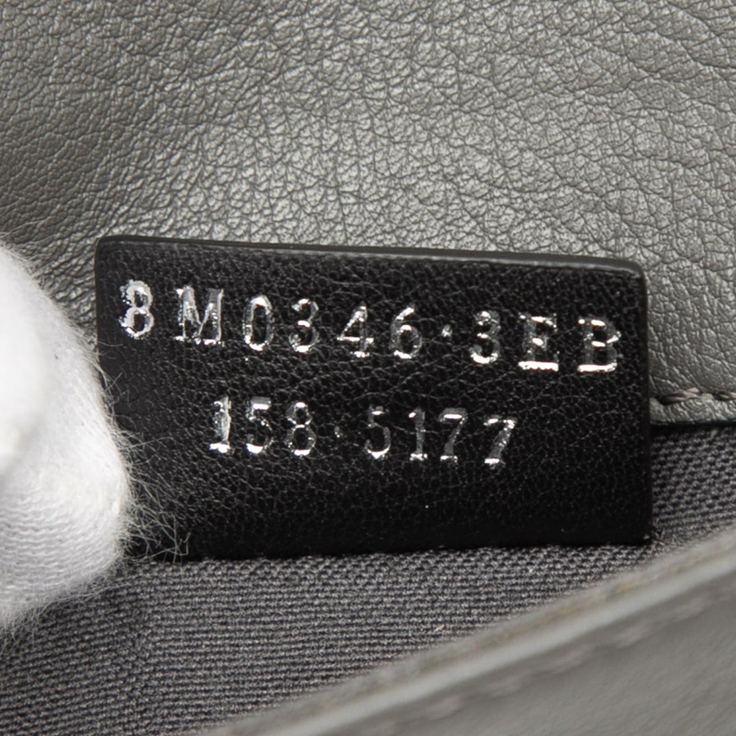 Fendi Zucca Embossed Calfskin Floral Tube Wallet on Chain