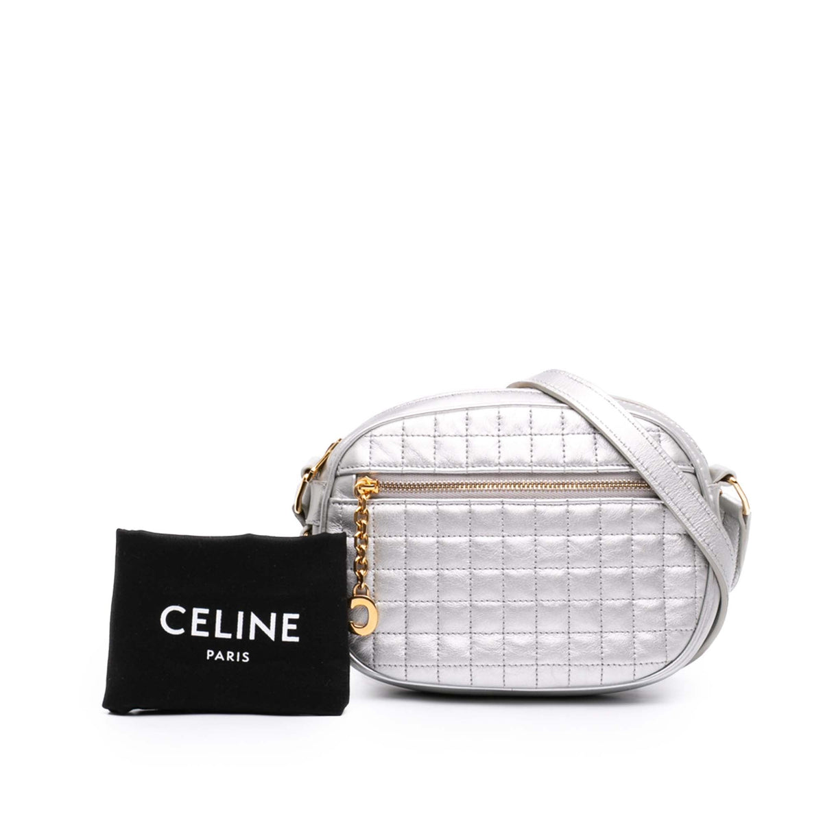 Celine Small Quilted Calfskin C Charm Camera Bag