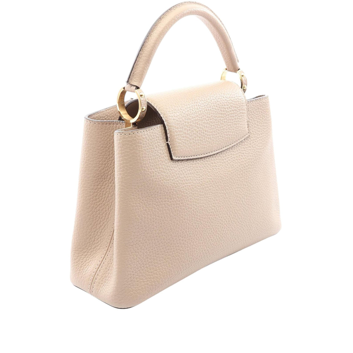 Louis Vuitton Taurillon Capucines BB — Beige