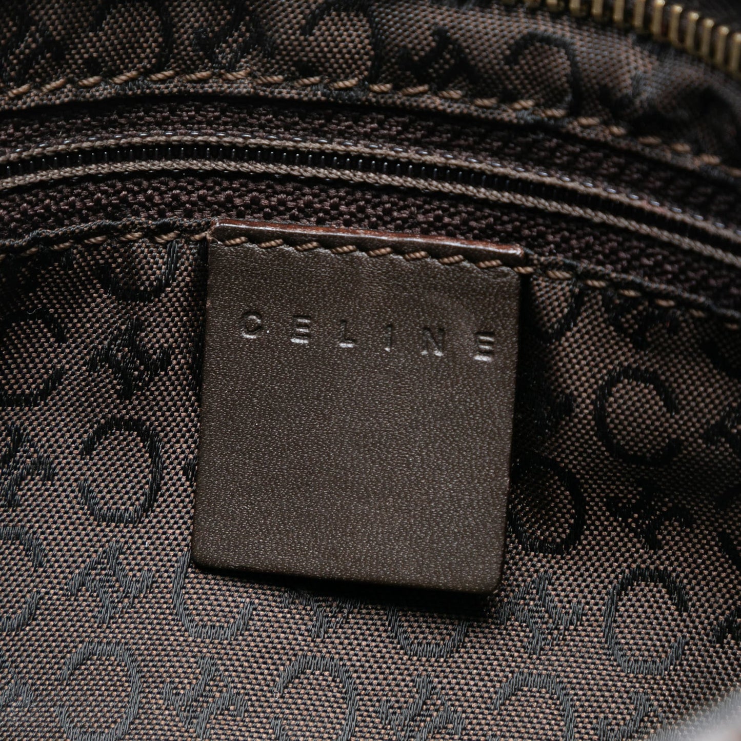 Celine C Macadam Canvas Shoulder Bag