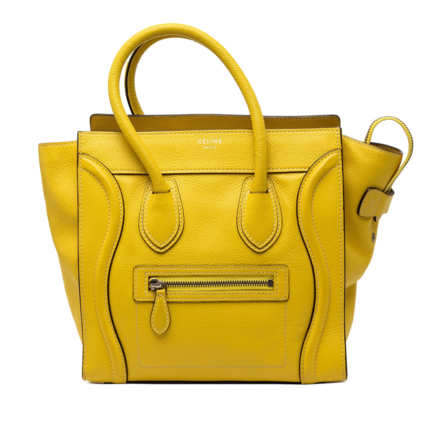 Celine Micro Drummed Calfskin Luggage Tote