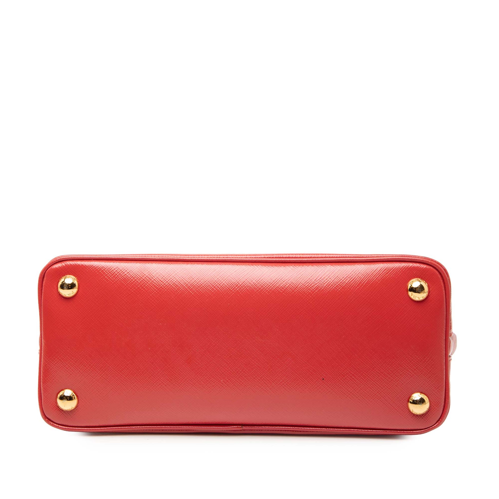 Prada Small Saffiano Vernice Promenade Satchel
