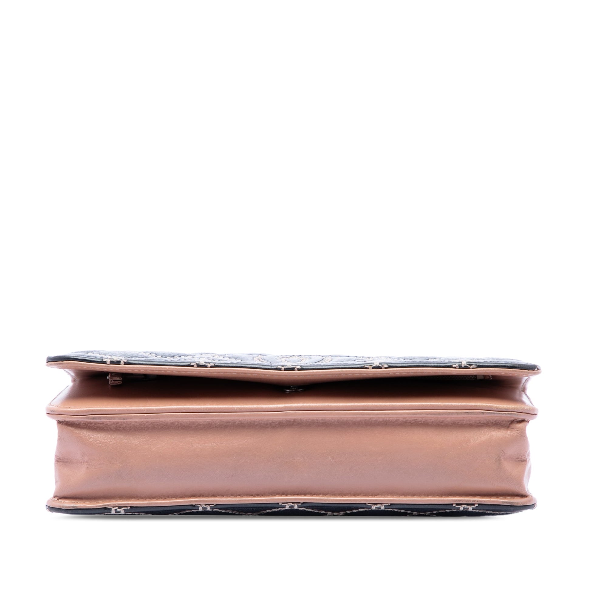 Chanel Stitched CC Quilted Calfskin Wallet on Chain