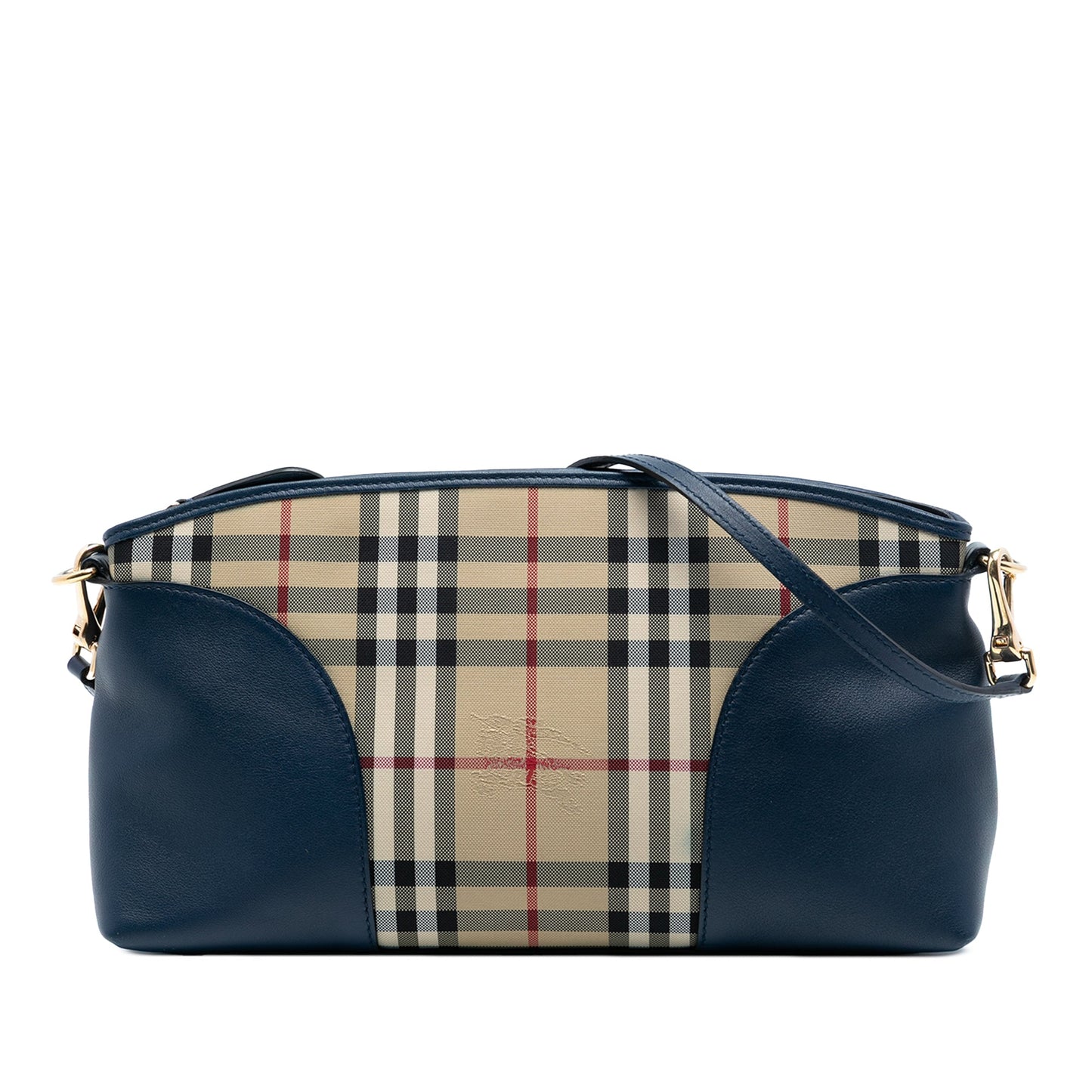 Burberry Small Haymarket Check Canvas and Leather Chichester Crossbody