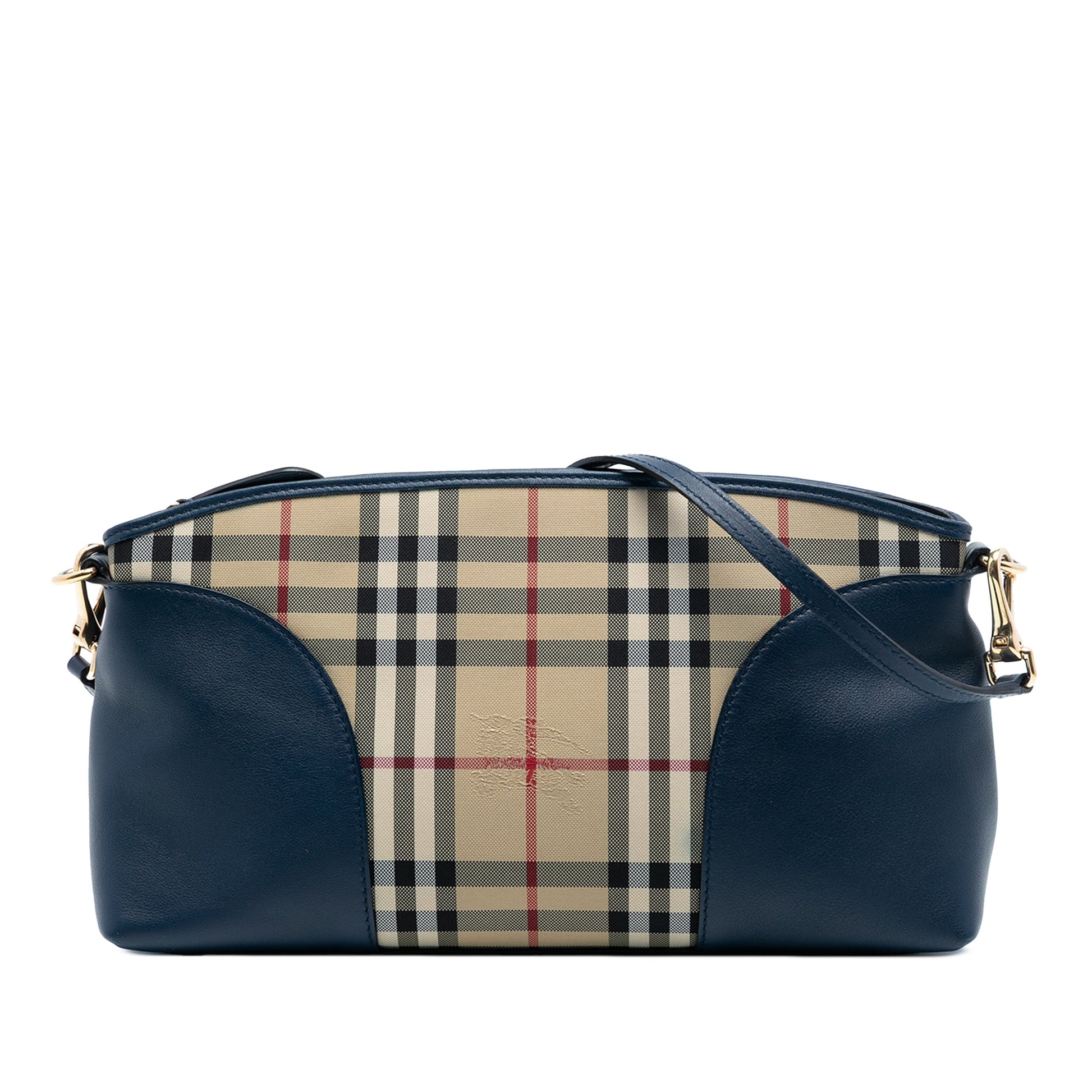 Burberry Small Haymarket Check Canvas and Leather Chichester Crossbody
