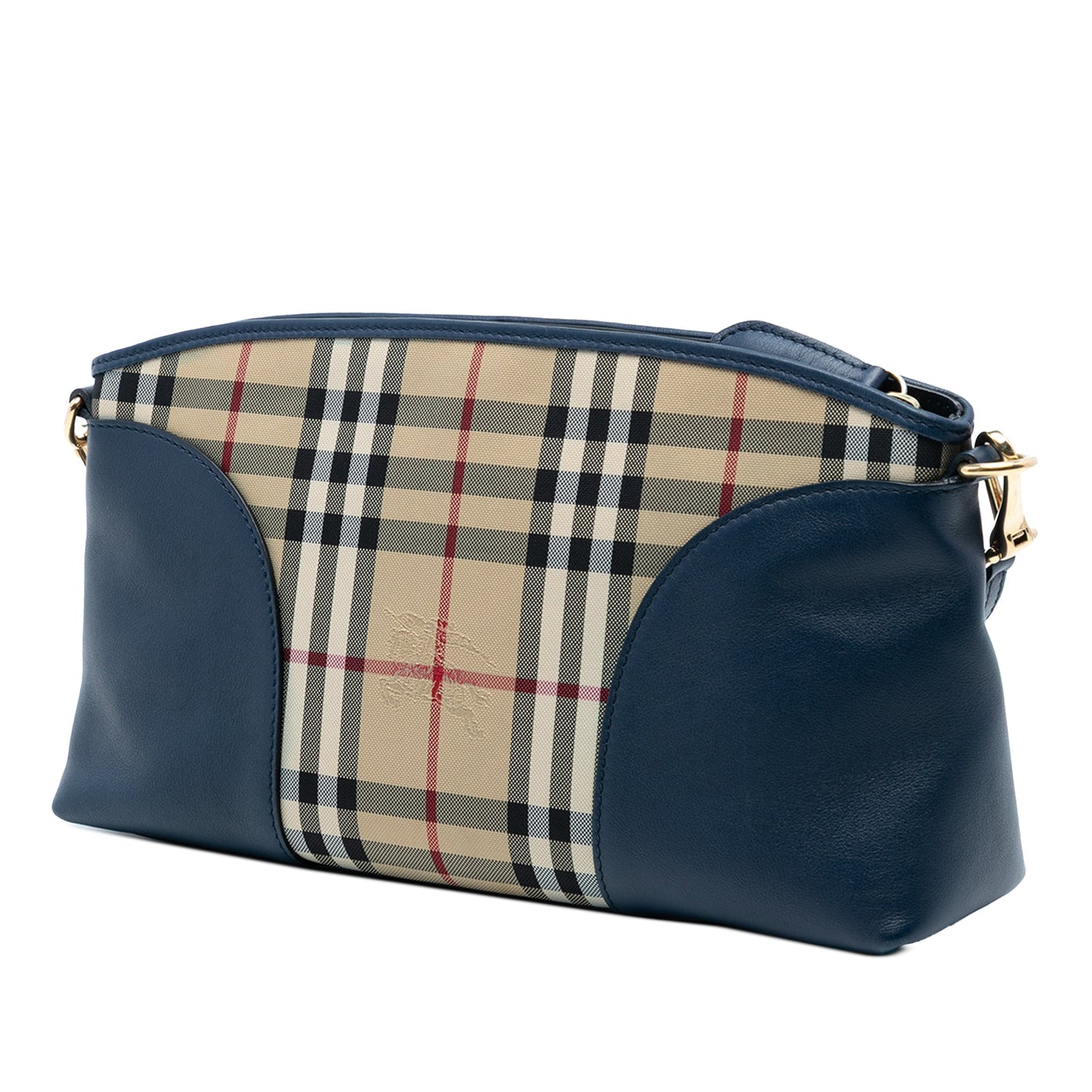 Burberry Small Haymarket Check Canvas and Leather Chichester Crossbody