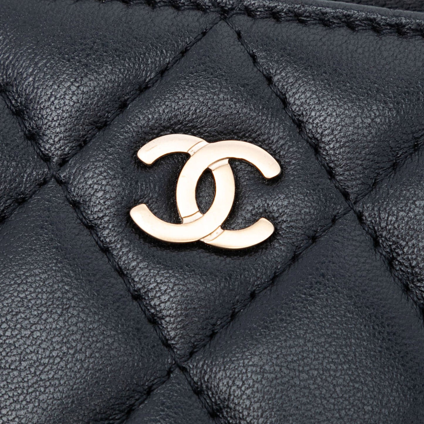 Chanel CC Grained Calfskin Classic Zipped Travel Pouch