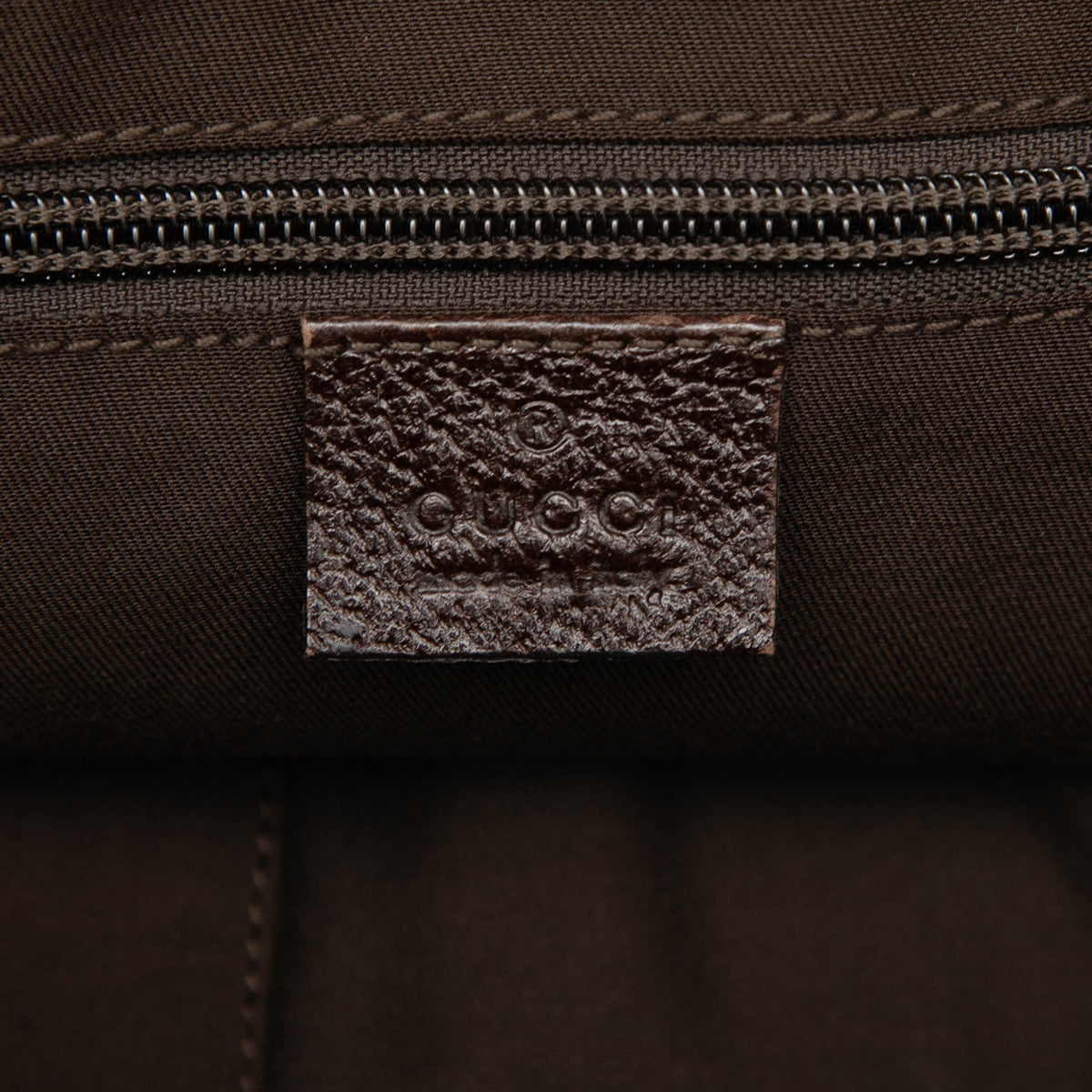 Gucci GG Canvas Web Half Moon Crossbody — Beige