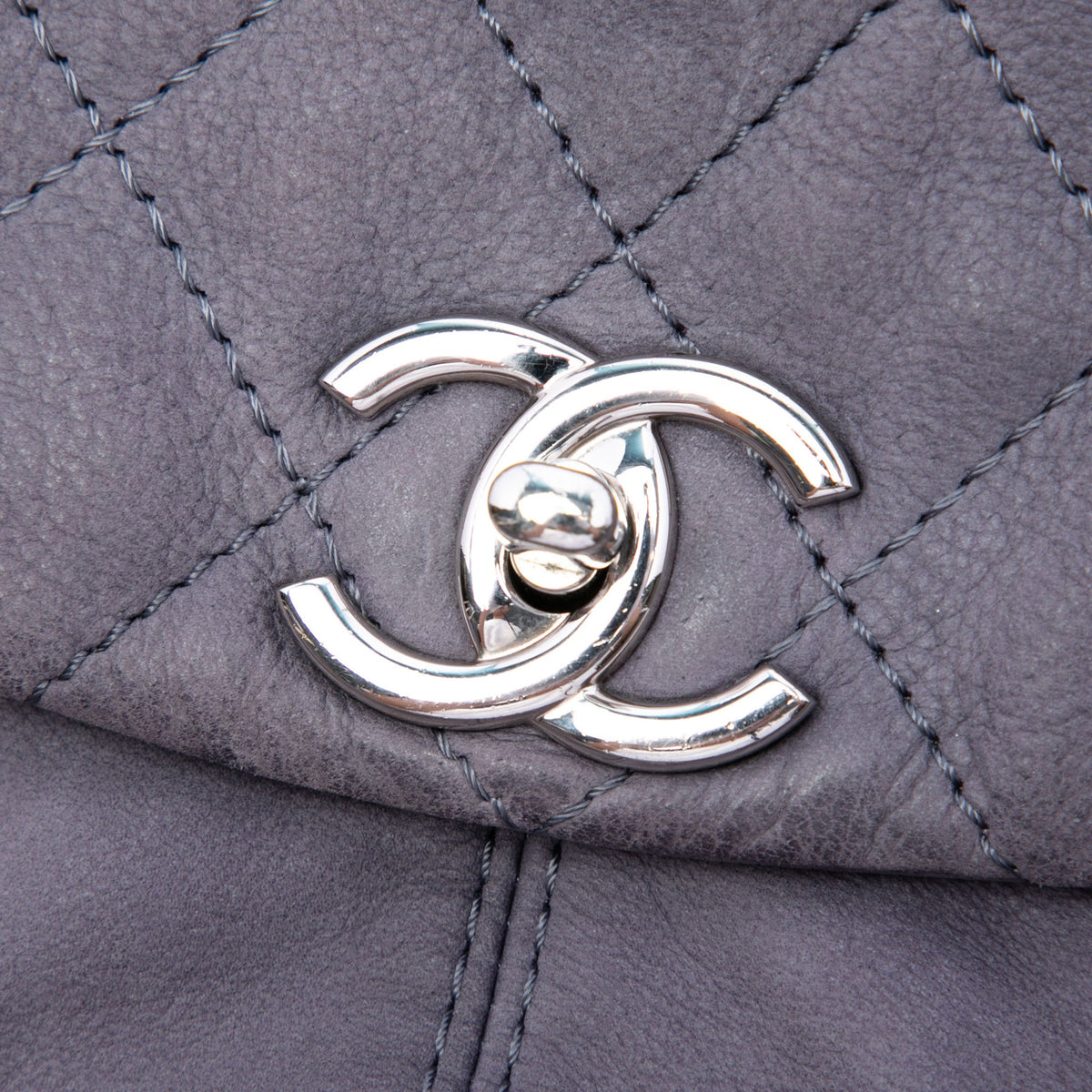 Chanel Medium Quilted Nubuck Trianon Messenger Flap