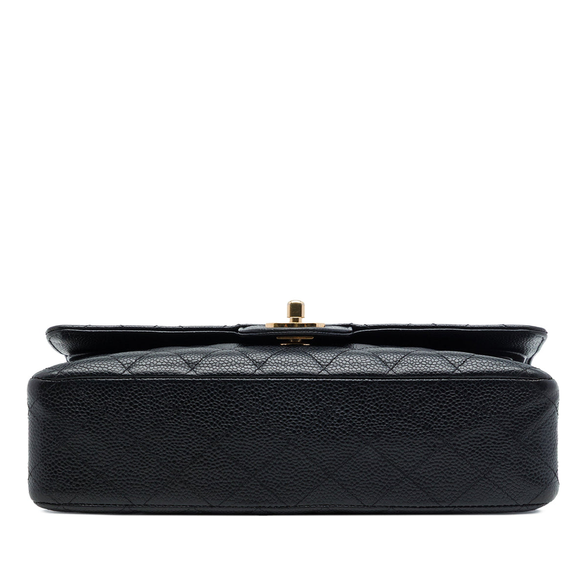 Chanel Medium Classic Caviar Double Flap — Black