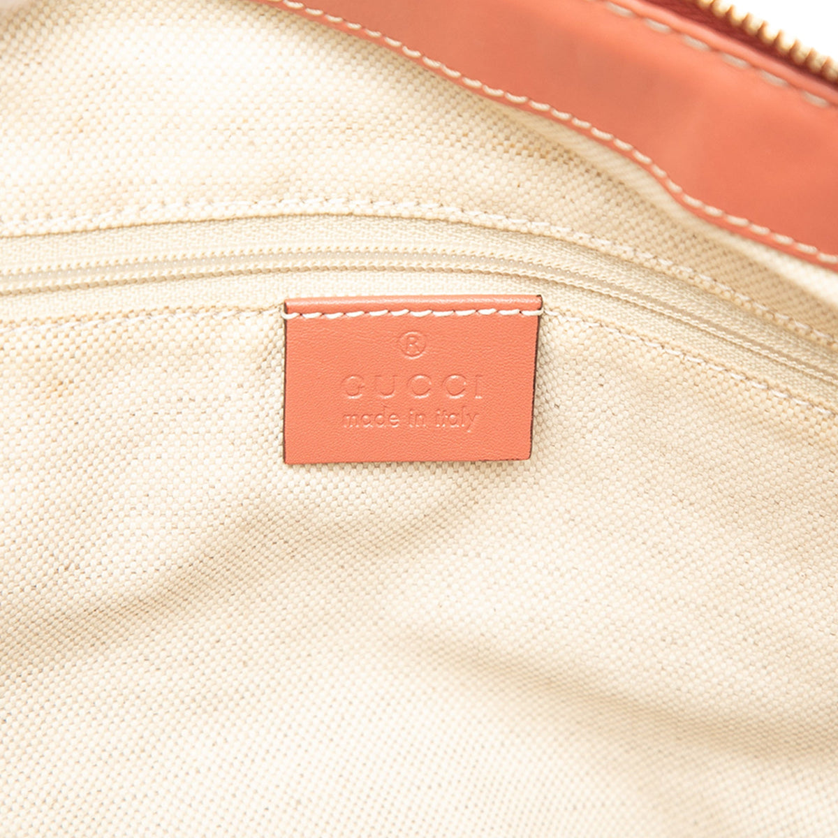 Gucci Diamante Canvas Sukey Satchel — Beige