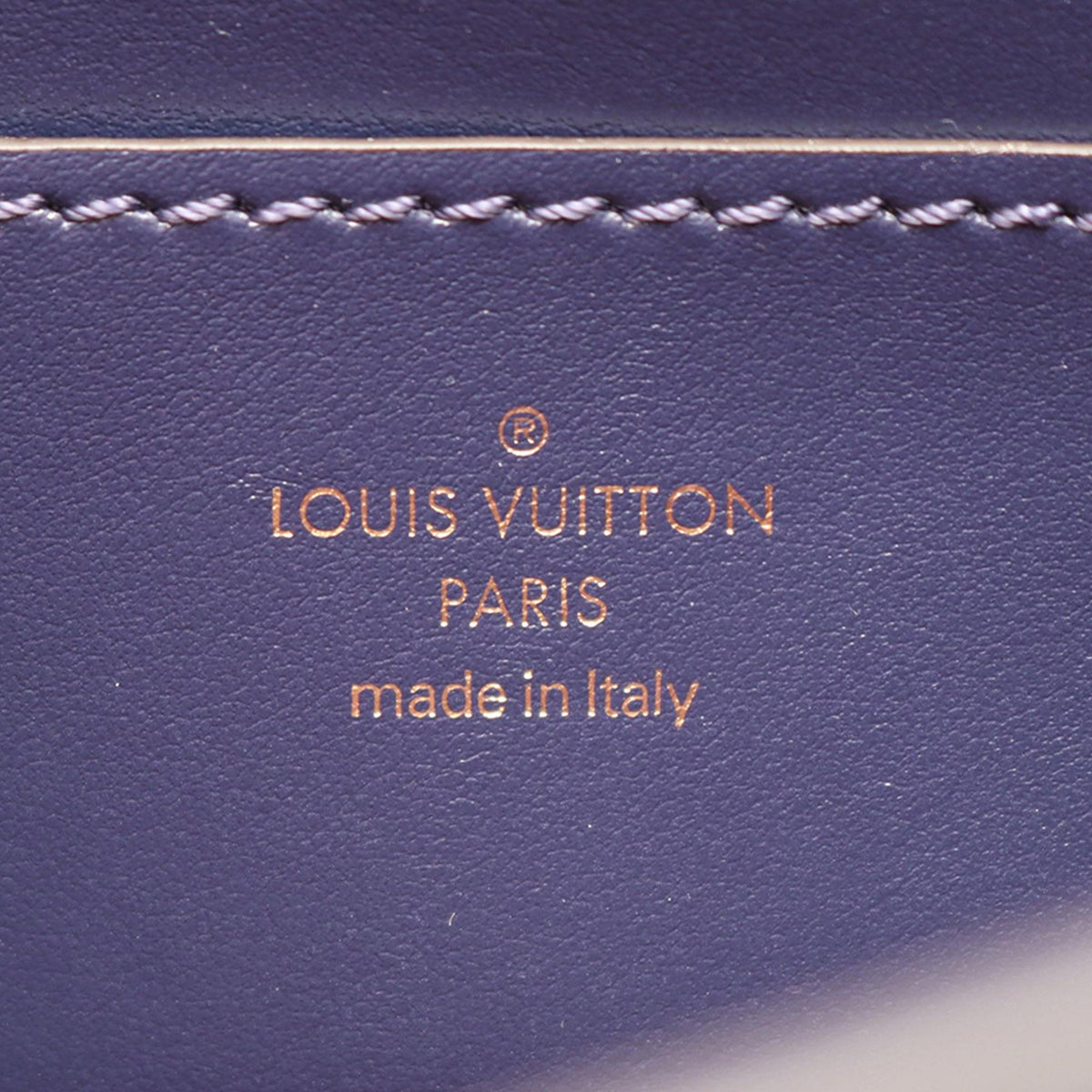 Louis Vuitton Calfskin LV Pont 9 Soft MM — Blue
