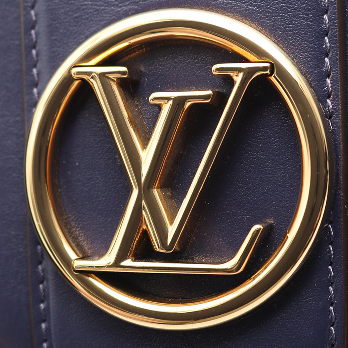 Louis Vuitton Calfskin LV Pont 9 Soft MM — Blue