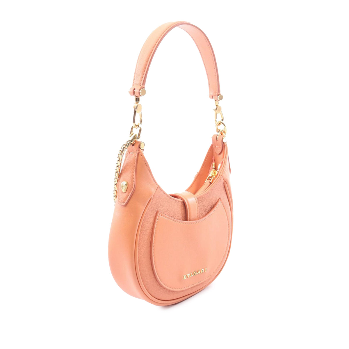 Bvlgari Small Leather Serpenti Ellipse Satchel