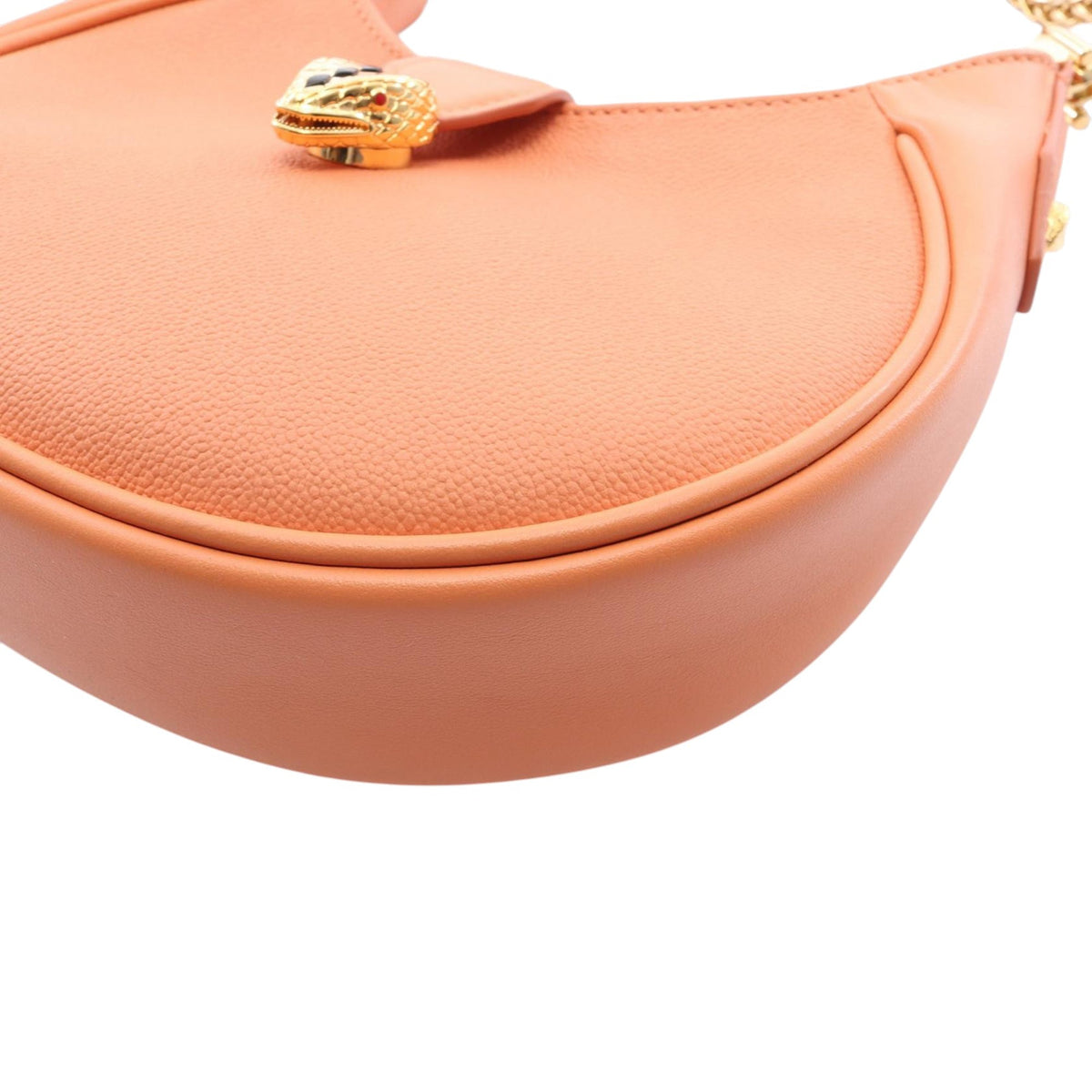 Bvlgari Small Leather Serpenti Ellipse Satchel