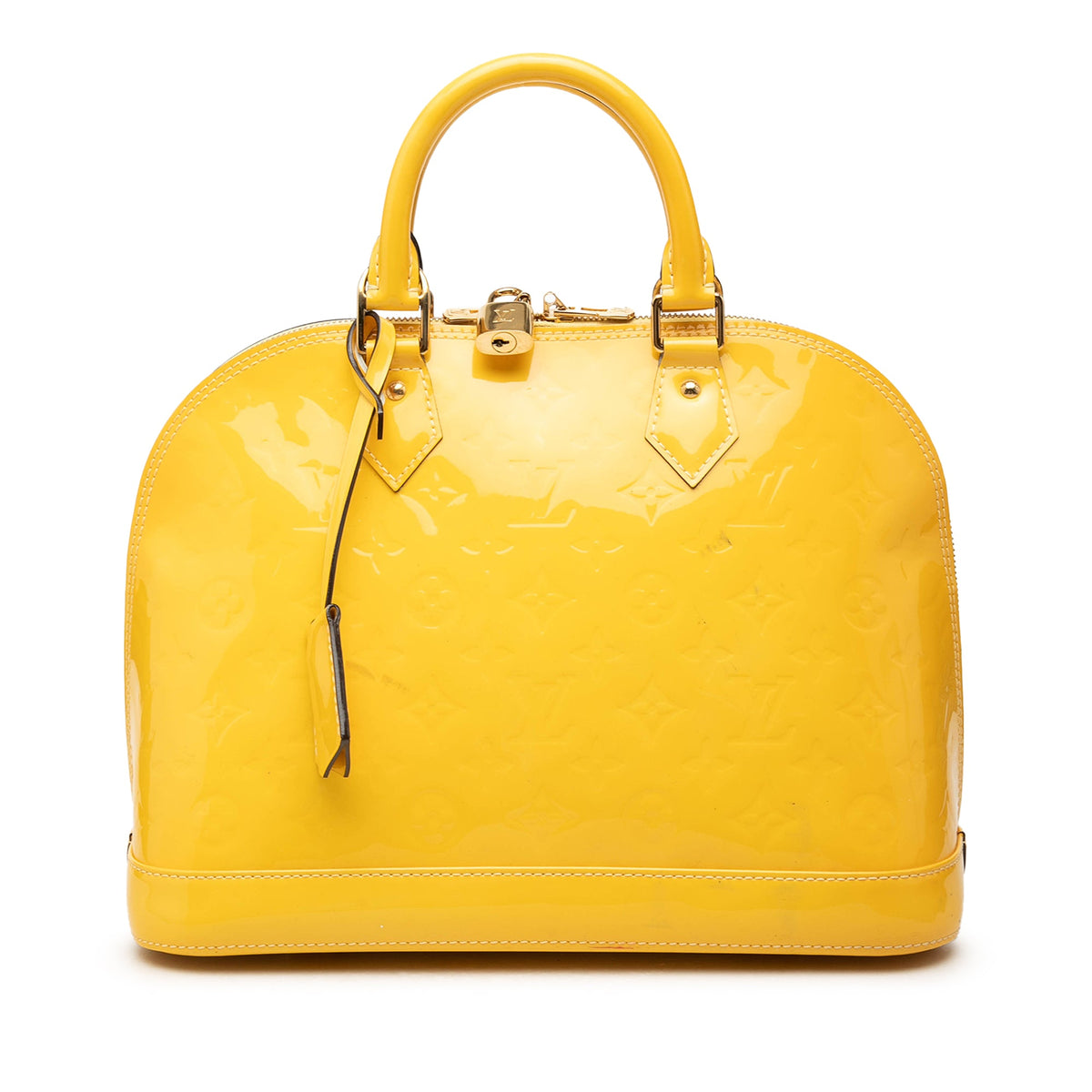 Louis Vuitton Monogram Vernis Alma PM — Yellow