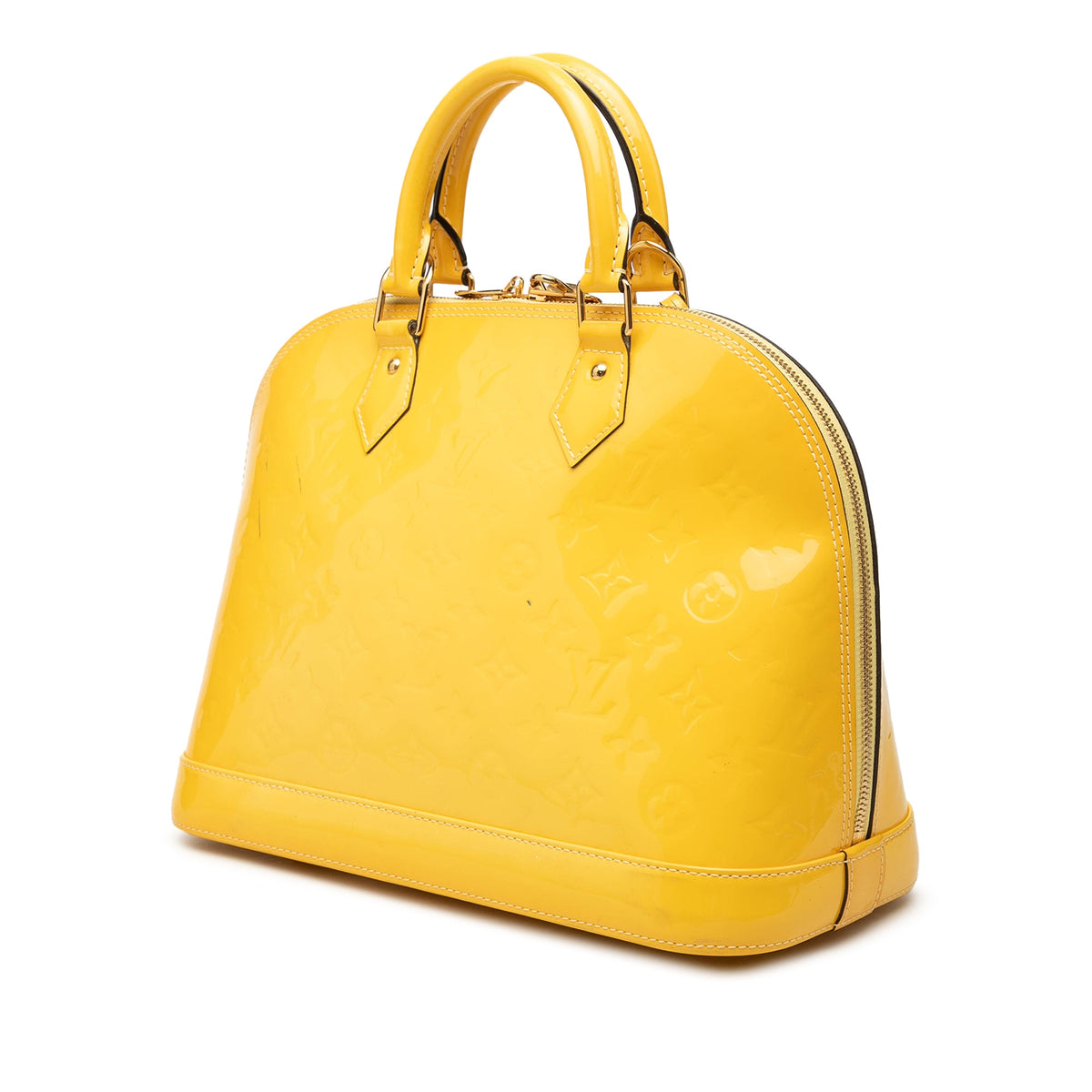 Louis Vuitton Monogram Vernis Alma PM — Yellow