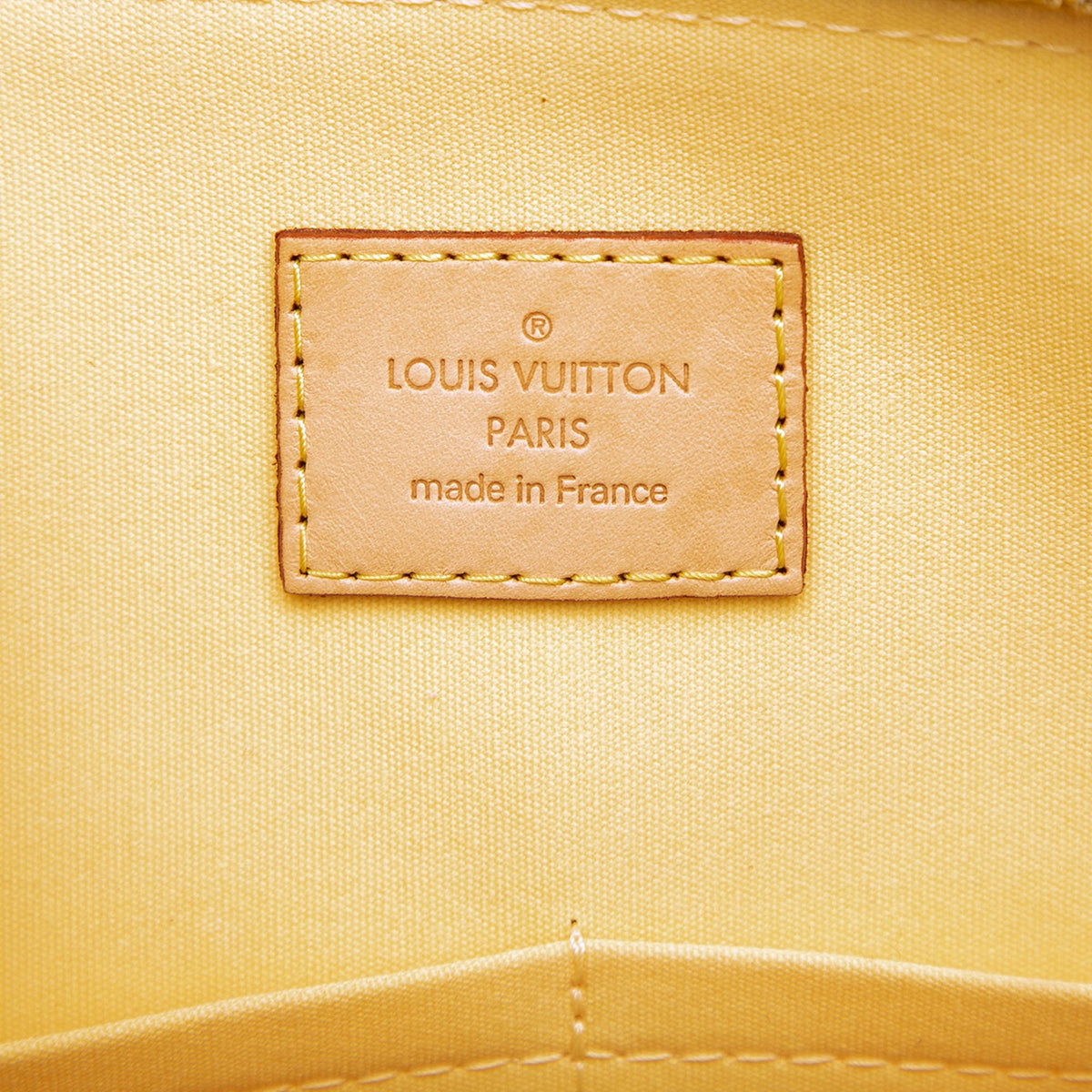 Louis Vuitton Monogram Vernis Alma PM — Yellow