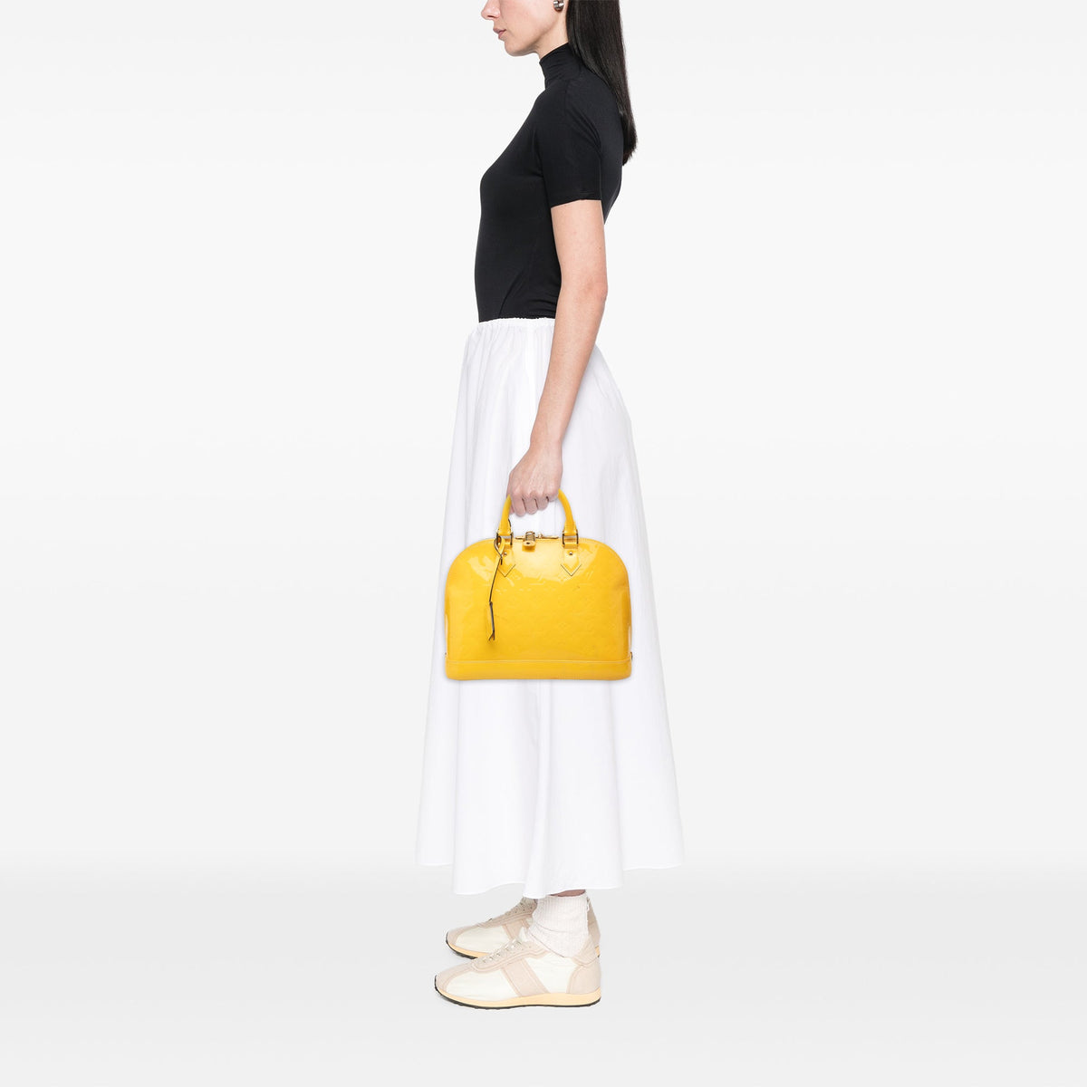 Louis Vuitton Monogram Vernis Alma PM — Yellow