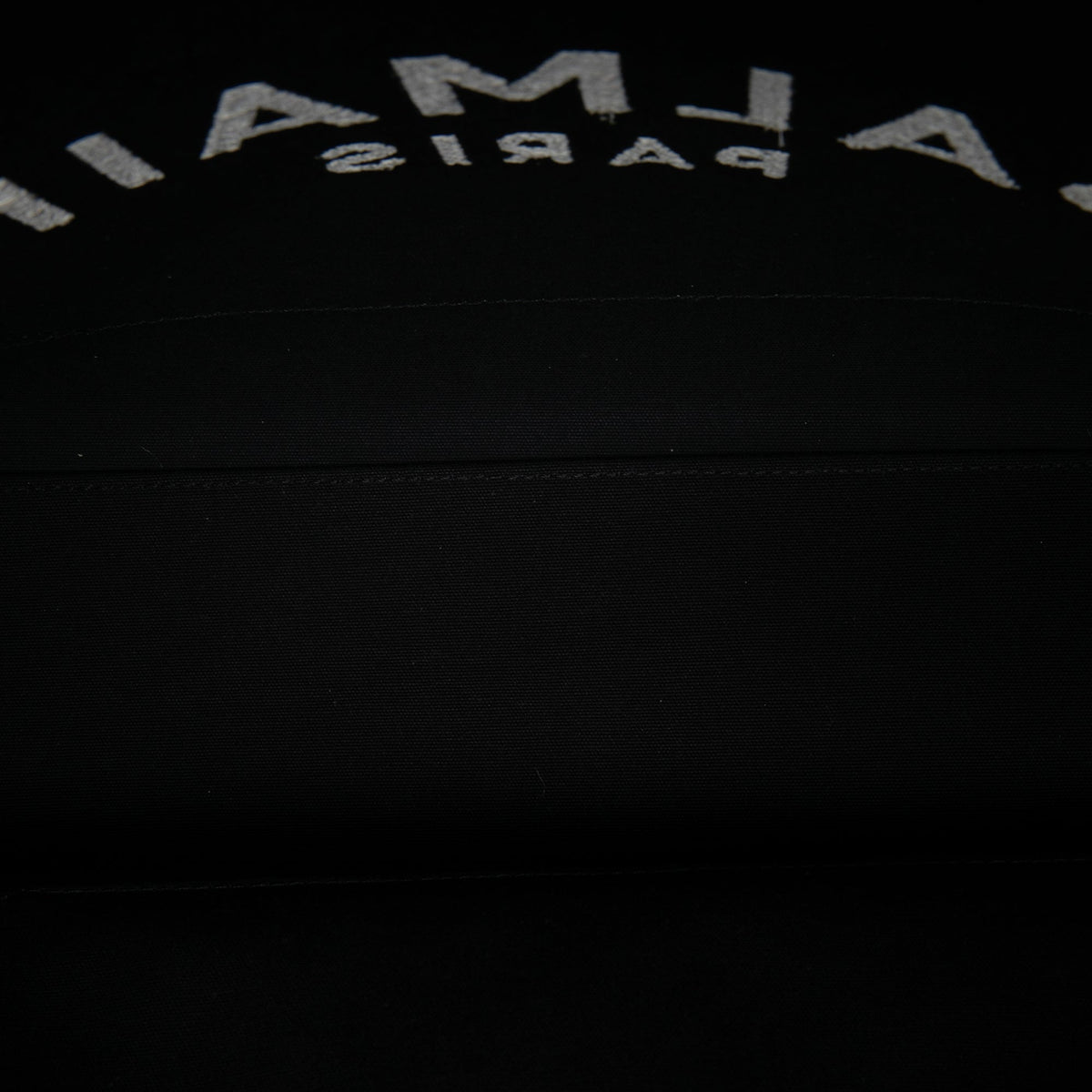 Balmain Canvas B Army 42 Tote — Black