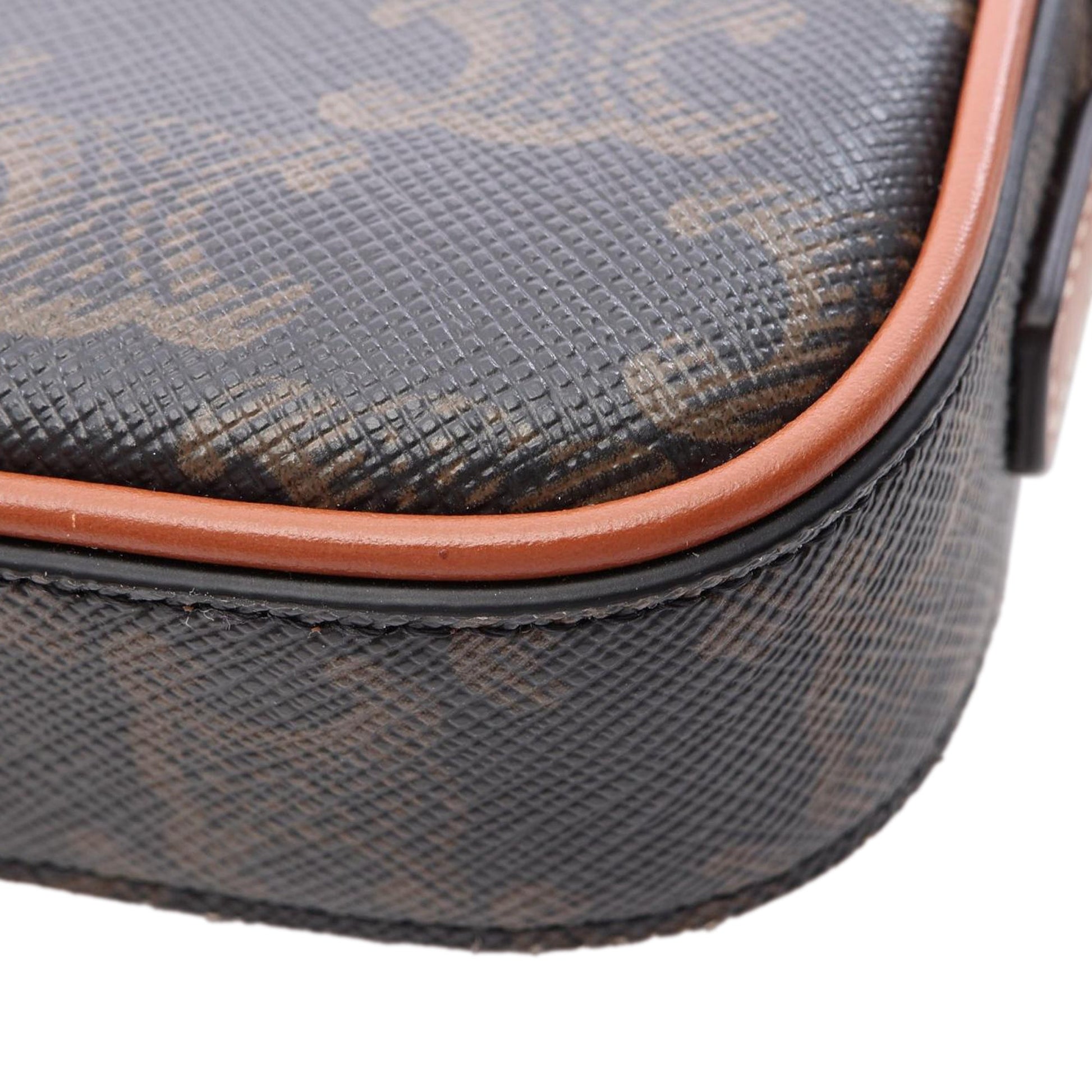 Celine Mini Triomphe Cuir Coated Canvas Camera Bag