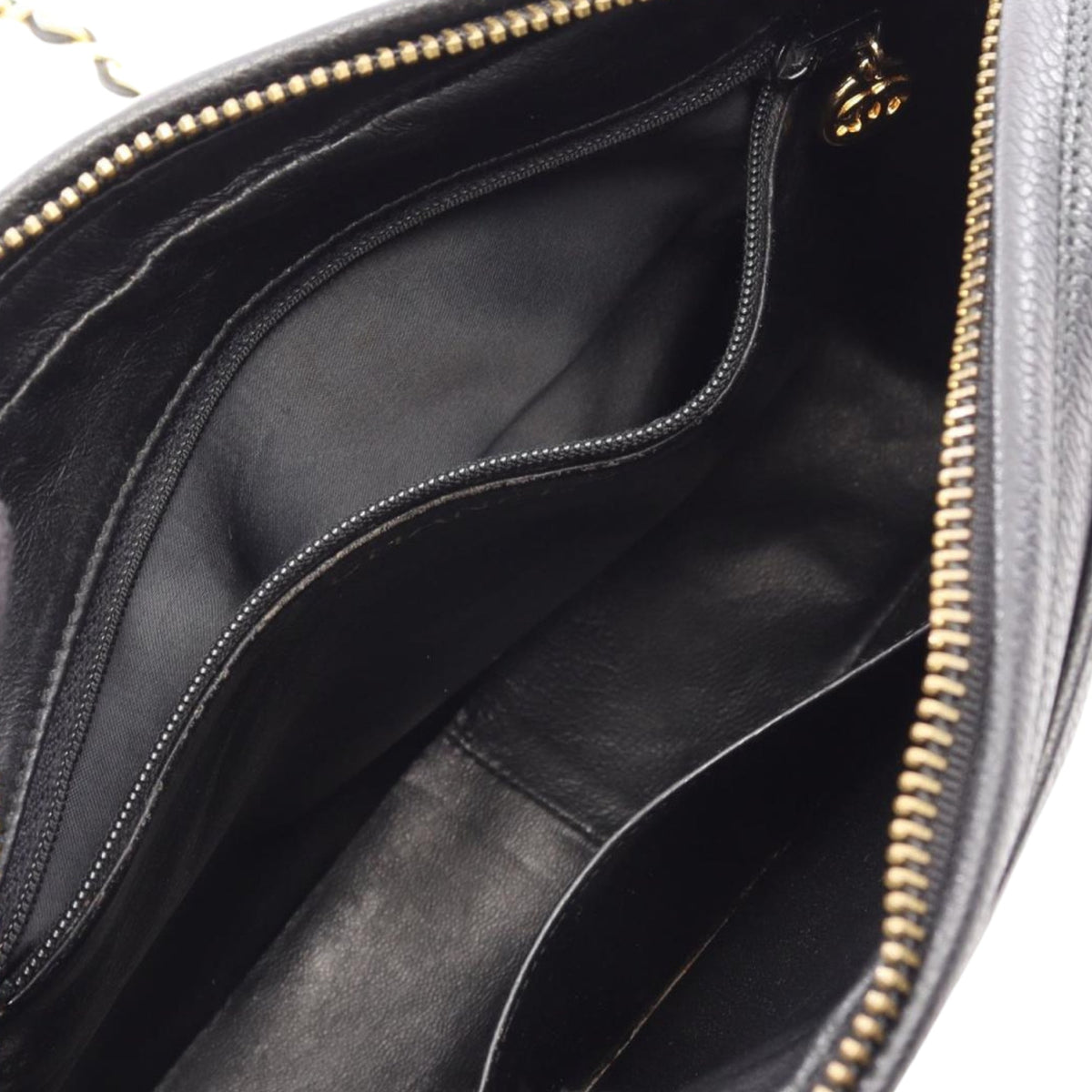 Chanel CC Diamond Quilted Caviar Tassel Camera Bag