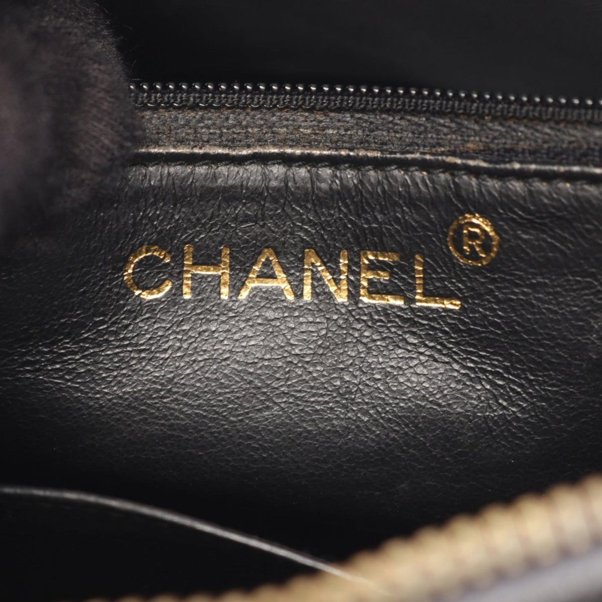Chanel CC Diamond Quilted Caviar Tassel Camera Bag