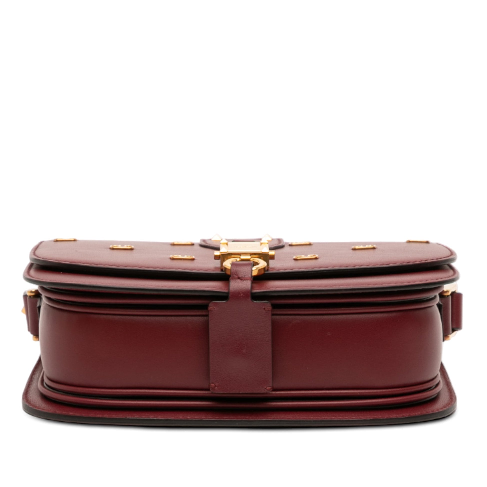 Valentino VLogo Embellished Leather Crossbody