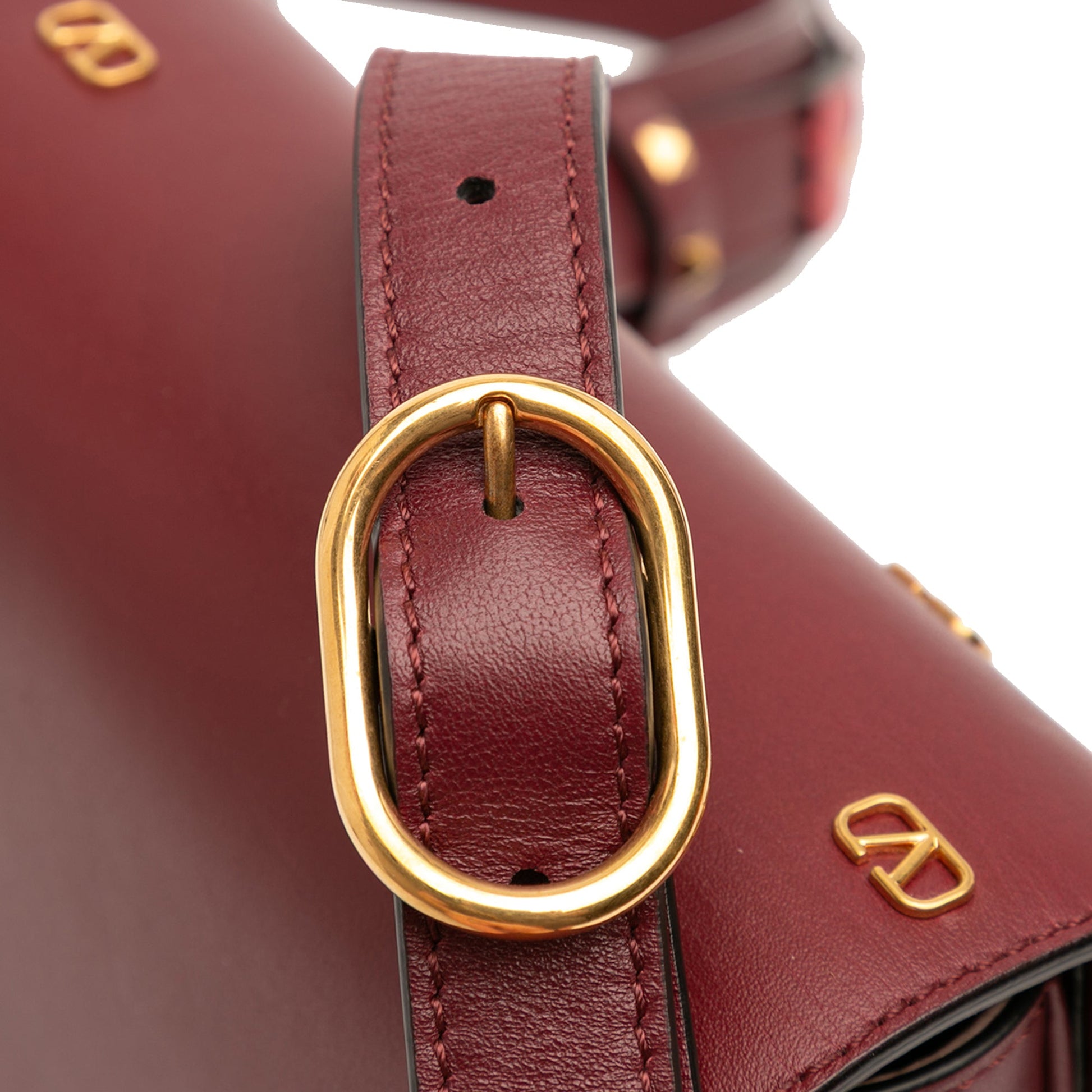 Valentino VLogo Embellished Leather Crossbody