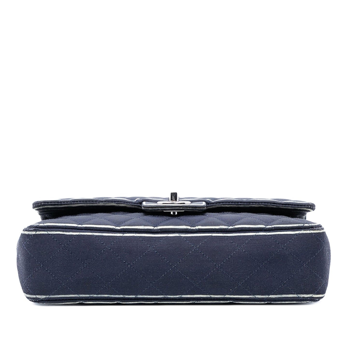 Chanel Medium Classic Printed Grosgrain Double Flap