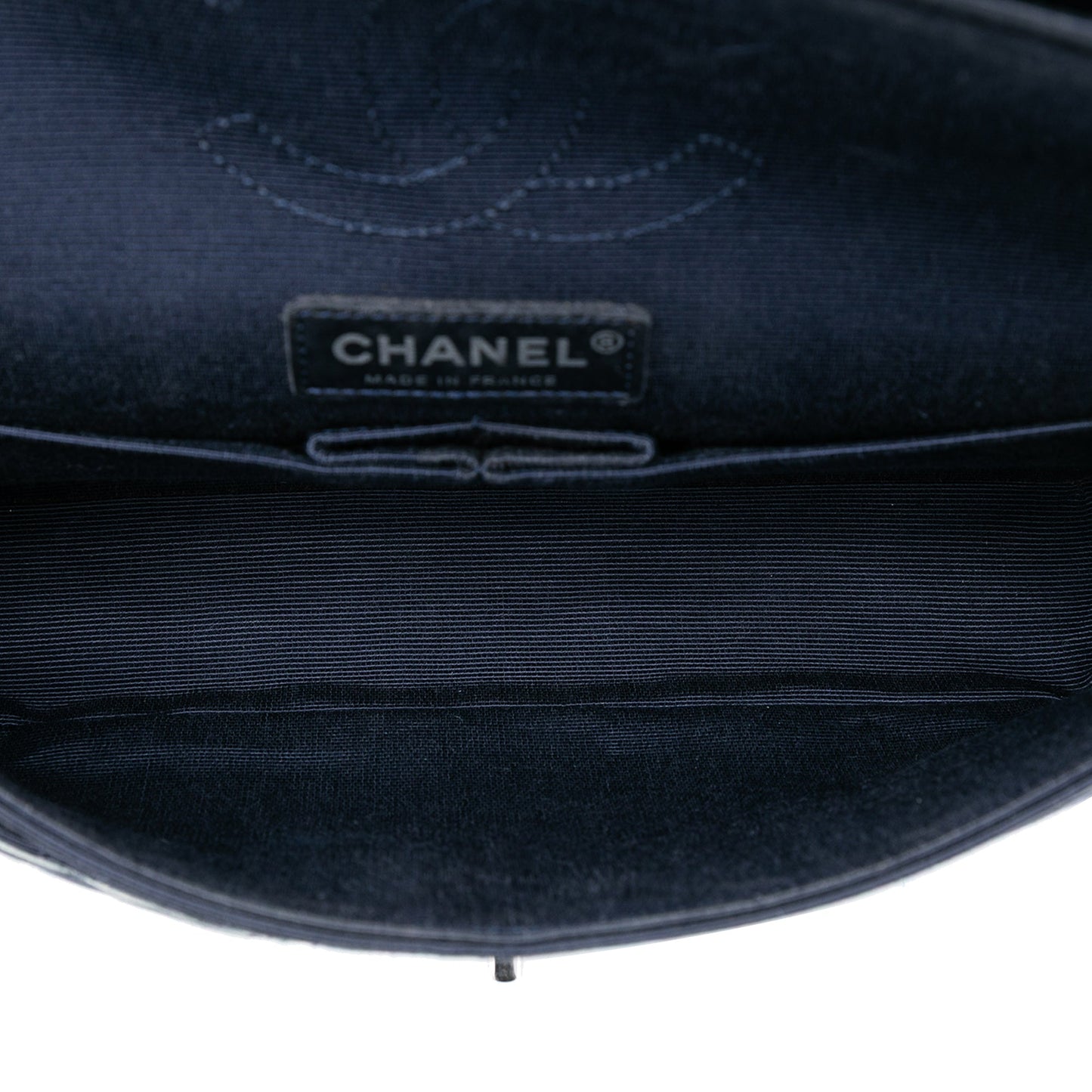 Chanel Medium Classic Printed Grosgrain Double Flap