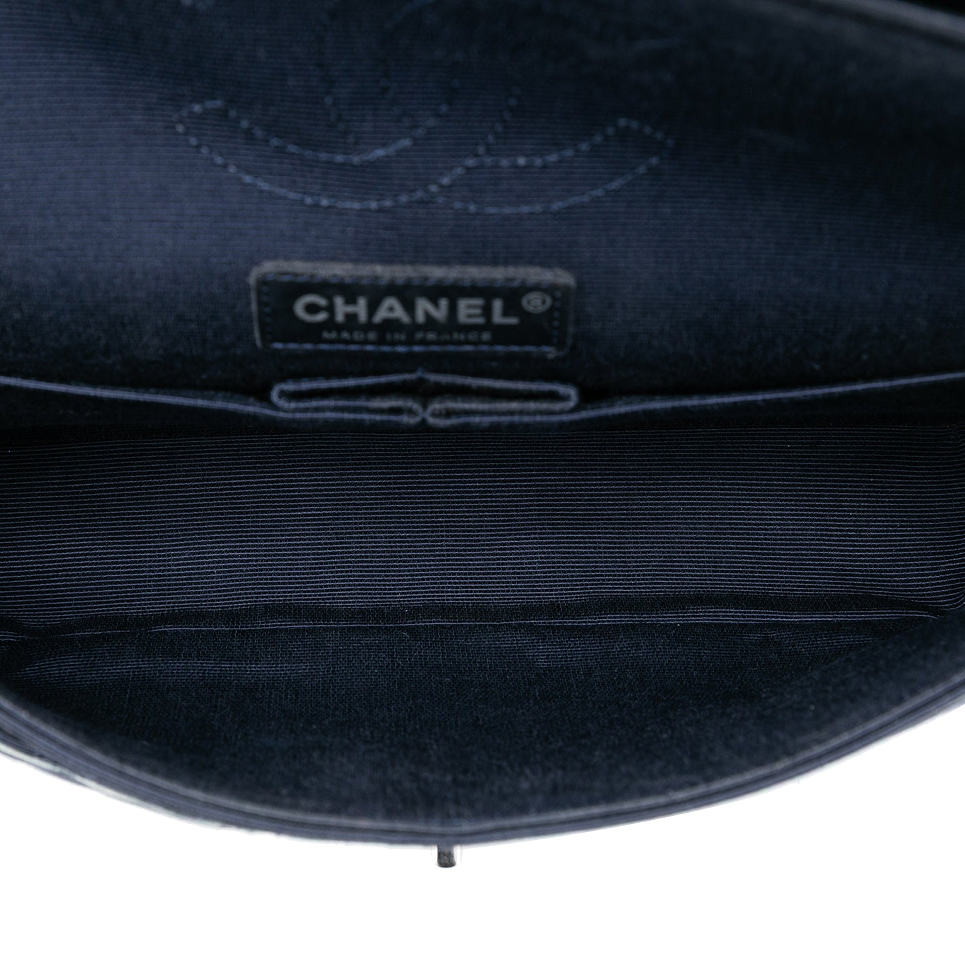 Chanel Medium Classic Printed Grosgrain Double Flap