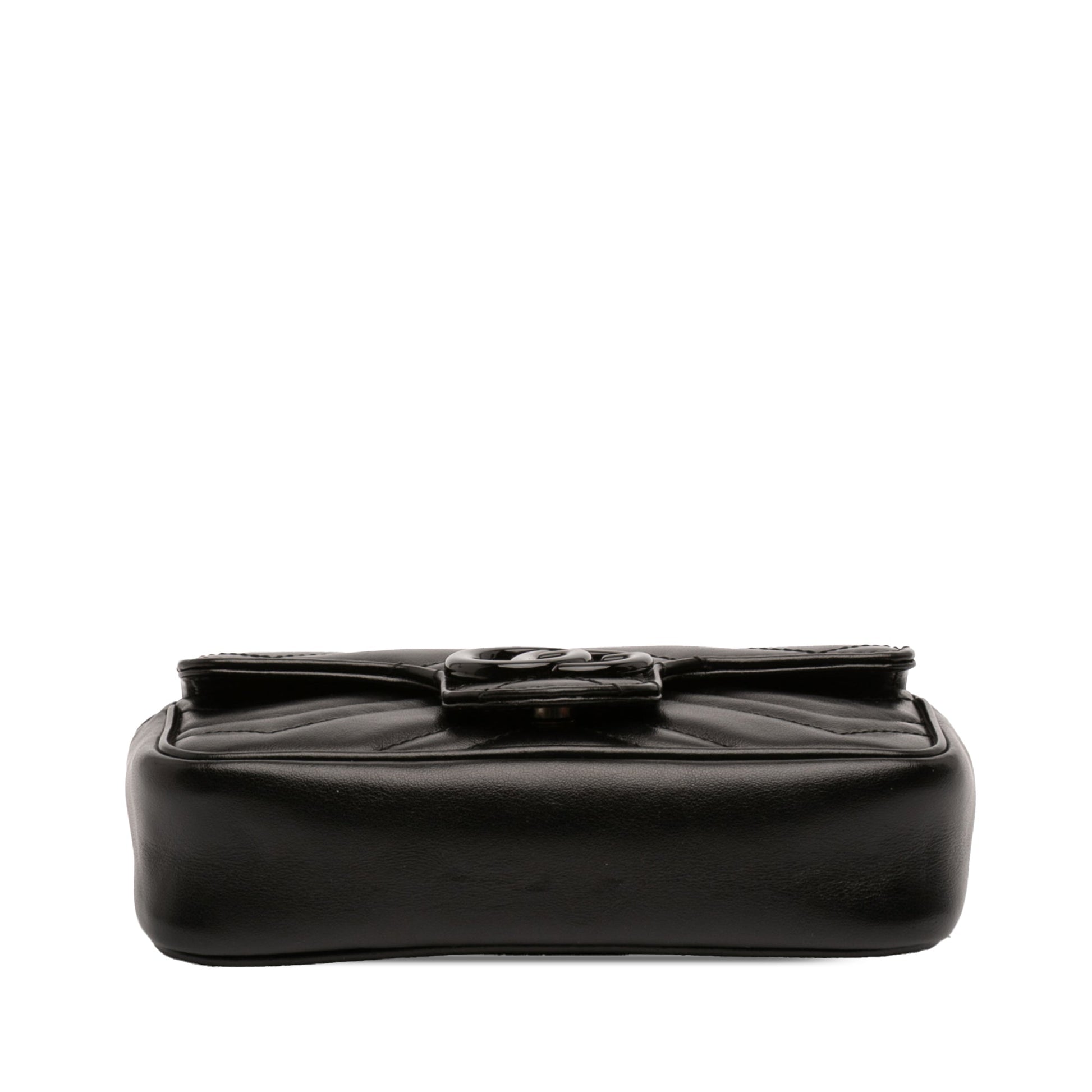 Gucci Mini GG Marmont Matelasse Calfskin Monochrome Flap Crossbody