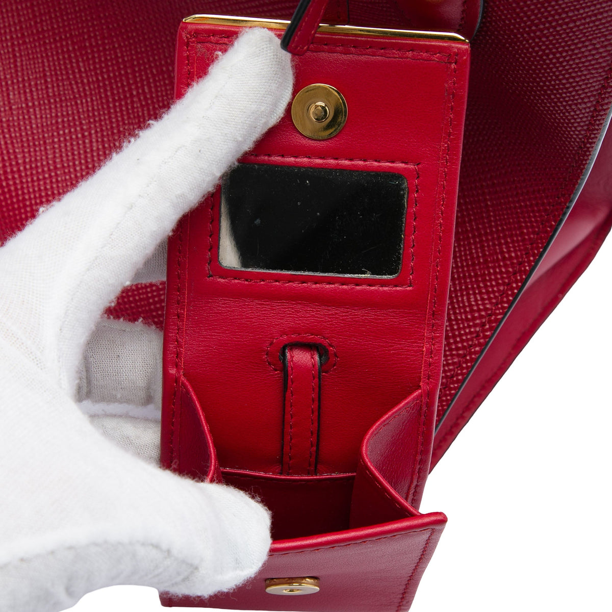 Prada Small Saffiano Cuir Monochrome Top Handle Tote