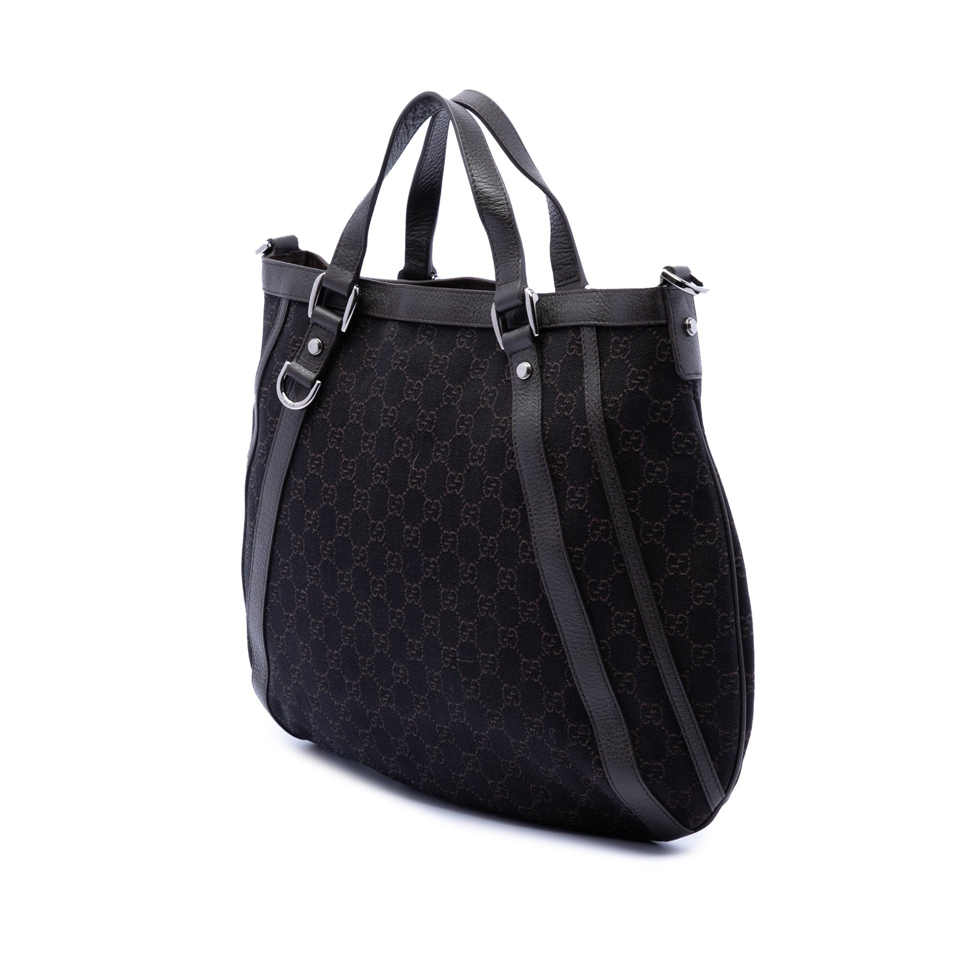 Gucci GG Denim Abbey D Ring Satchel