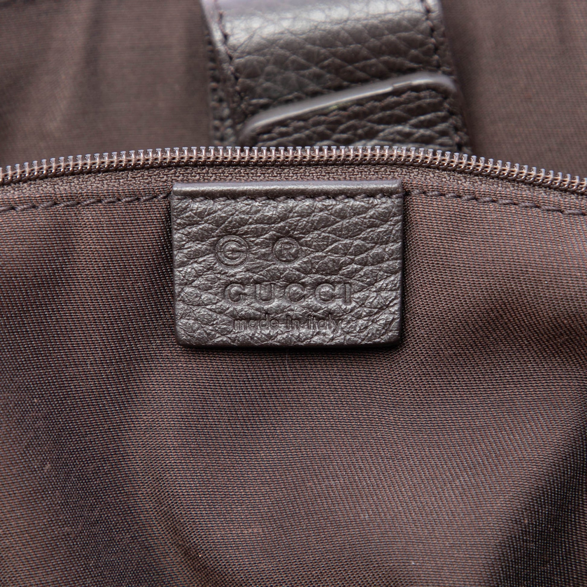 Gucci GG Denim Abbey D Ring Satchel