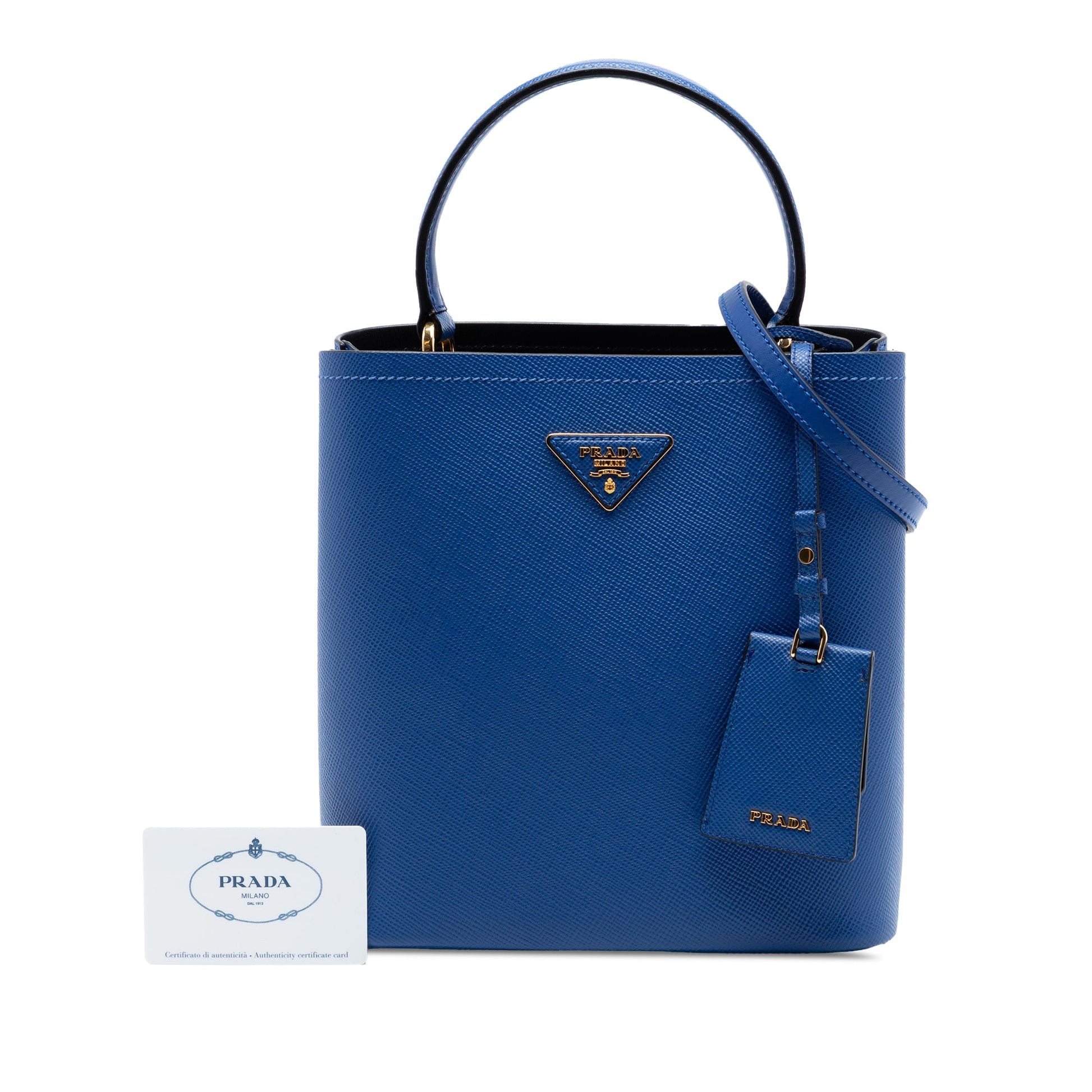 Prada Medium Saffiano Cuir Panier Satchel