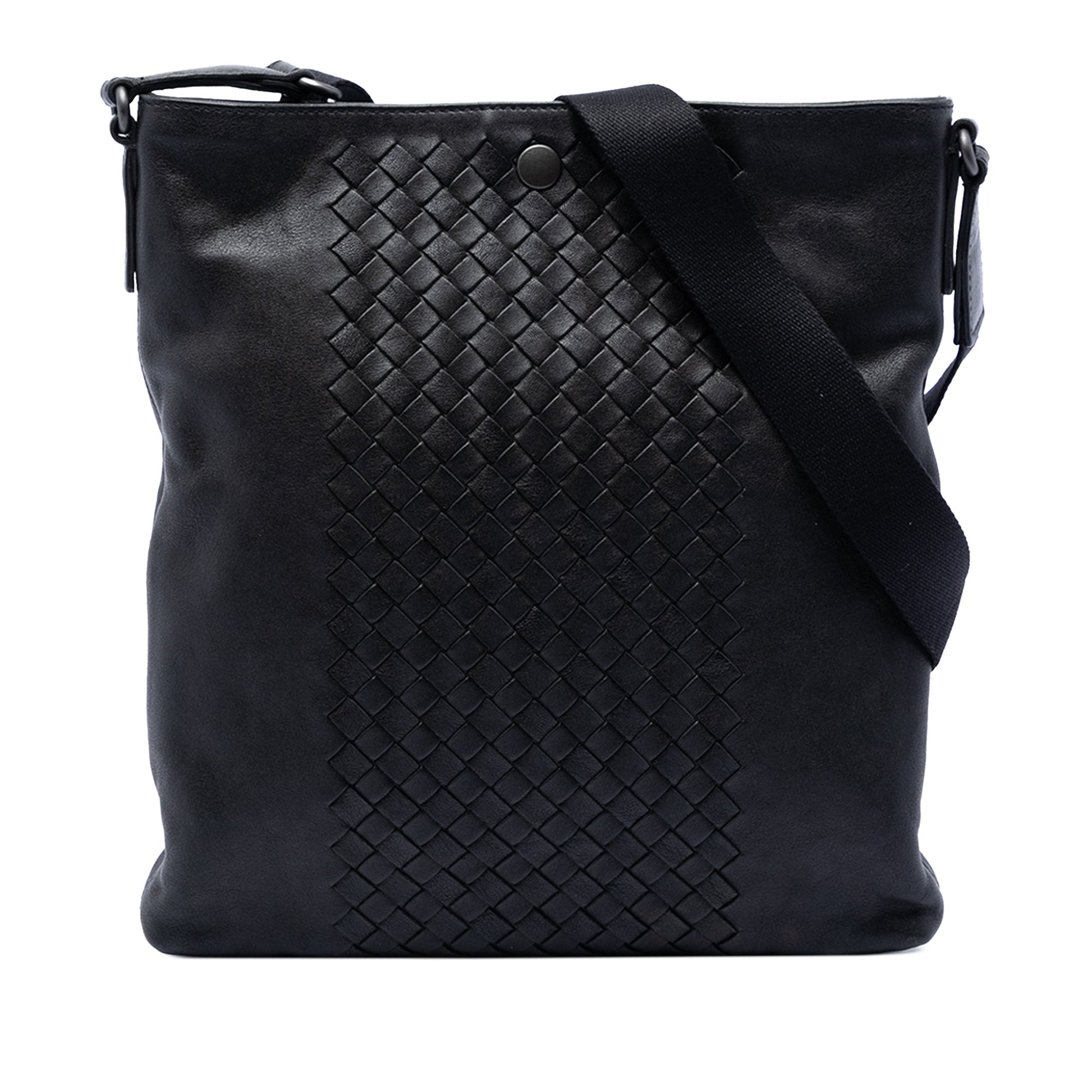 Bottega Veneta Intrecciato Trimmed Nappa Crossbody