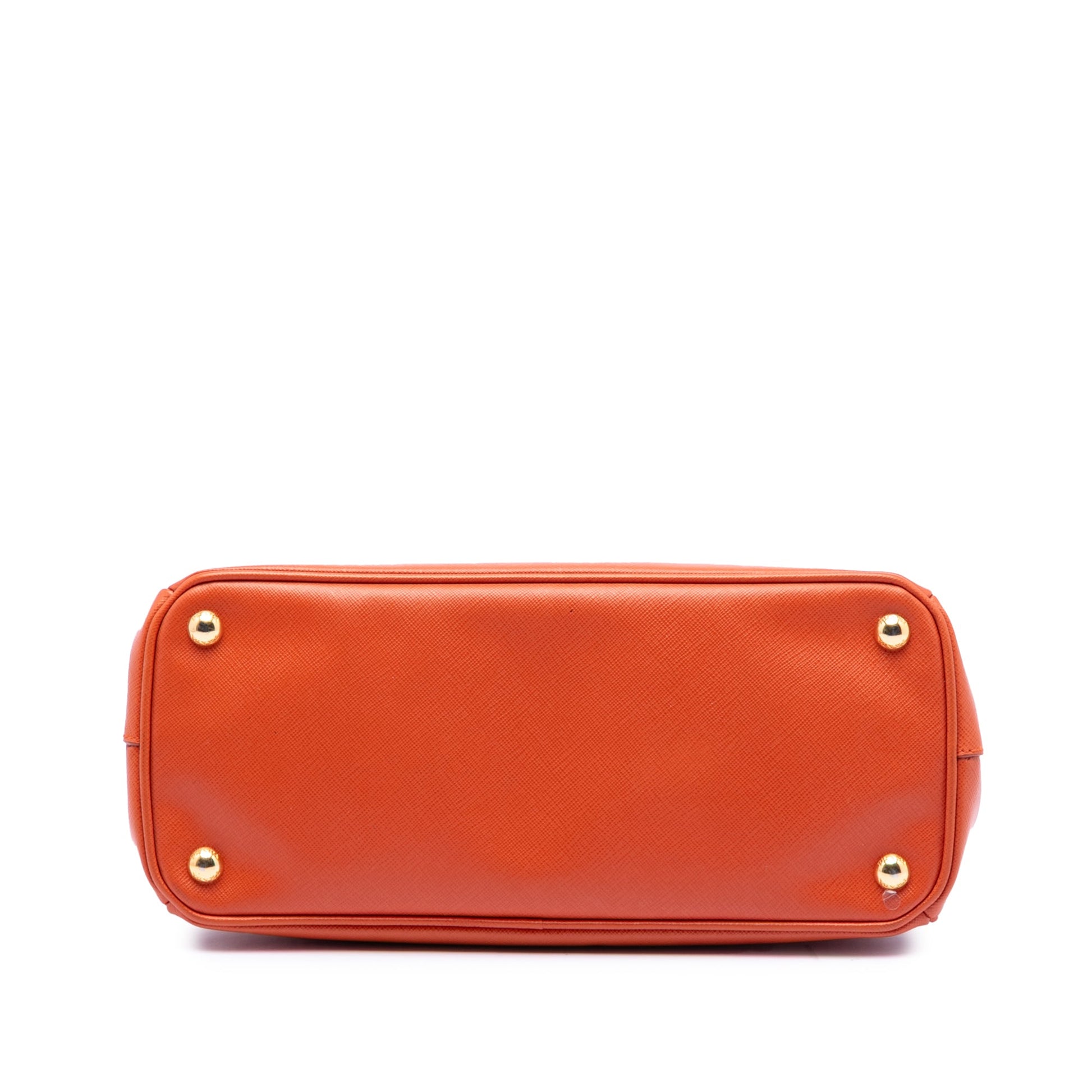 Small Saffiano Lux Galleria Double Zip Satchel