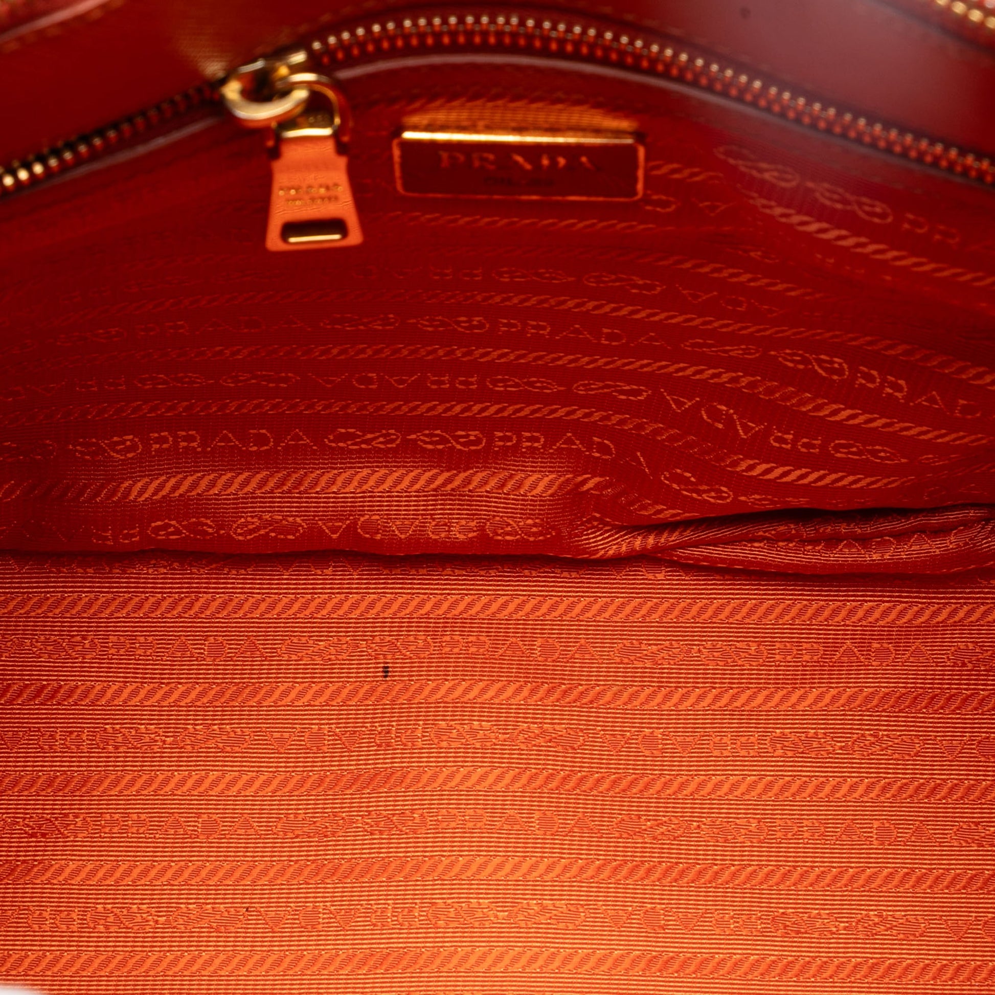 Small Saffiano Lux Galleria Double Zip Satchel